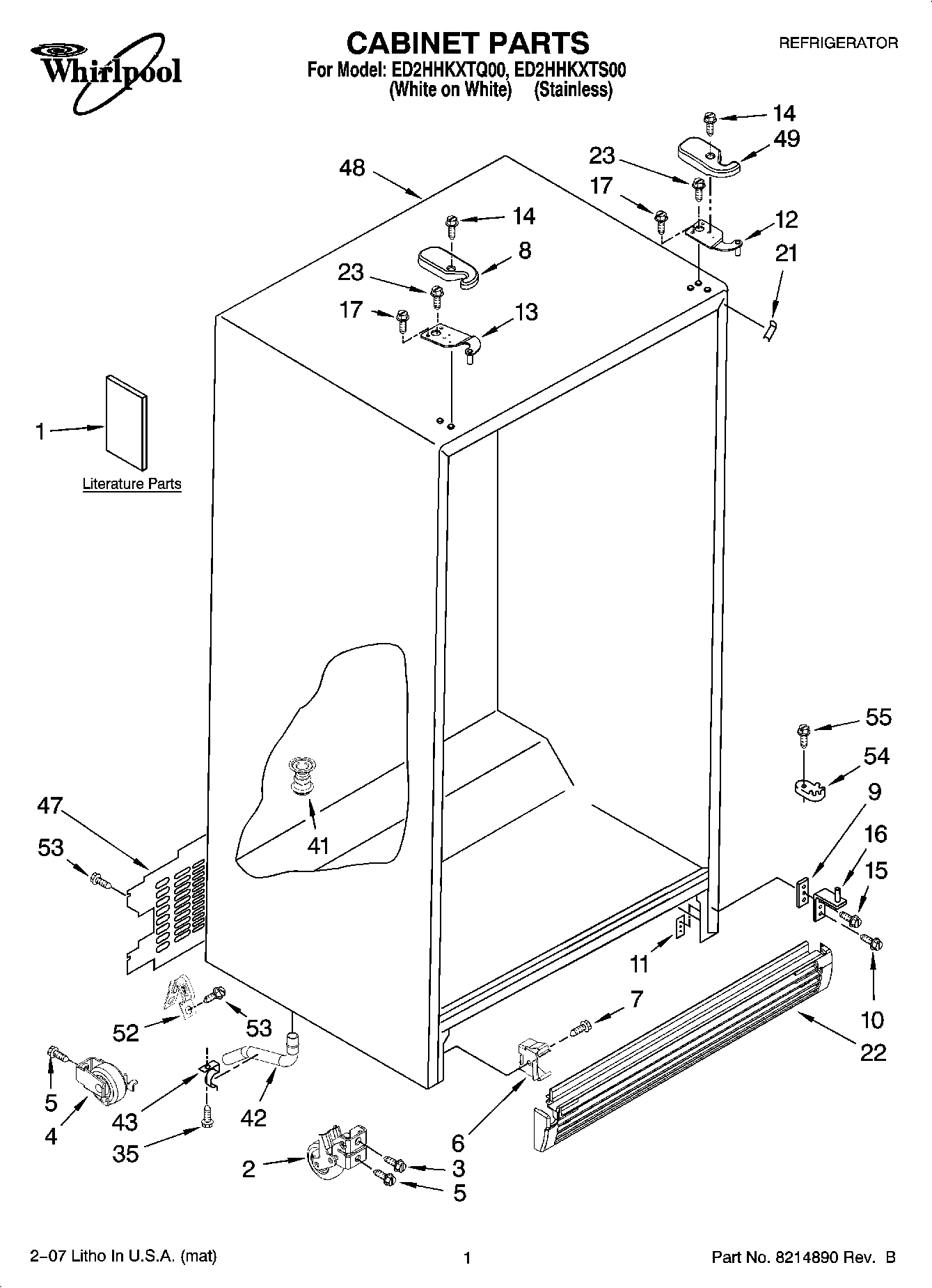 01 - CABINET PARTS