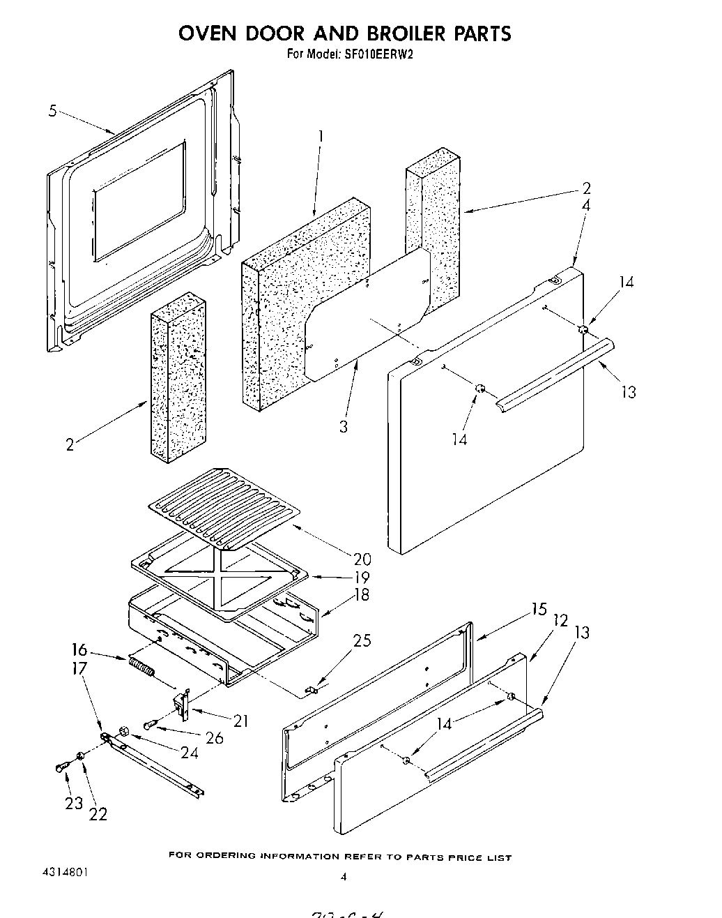04 - OVEN DOOR AND BROILER