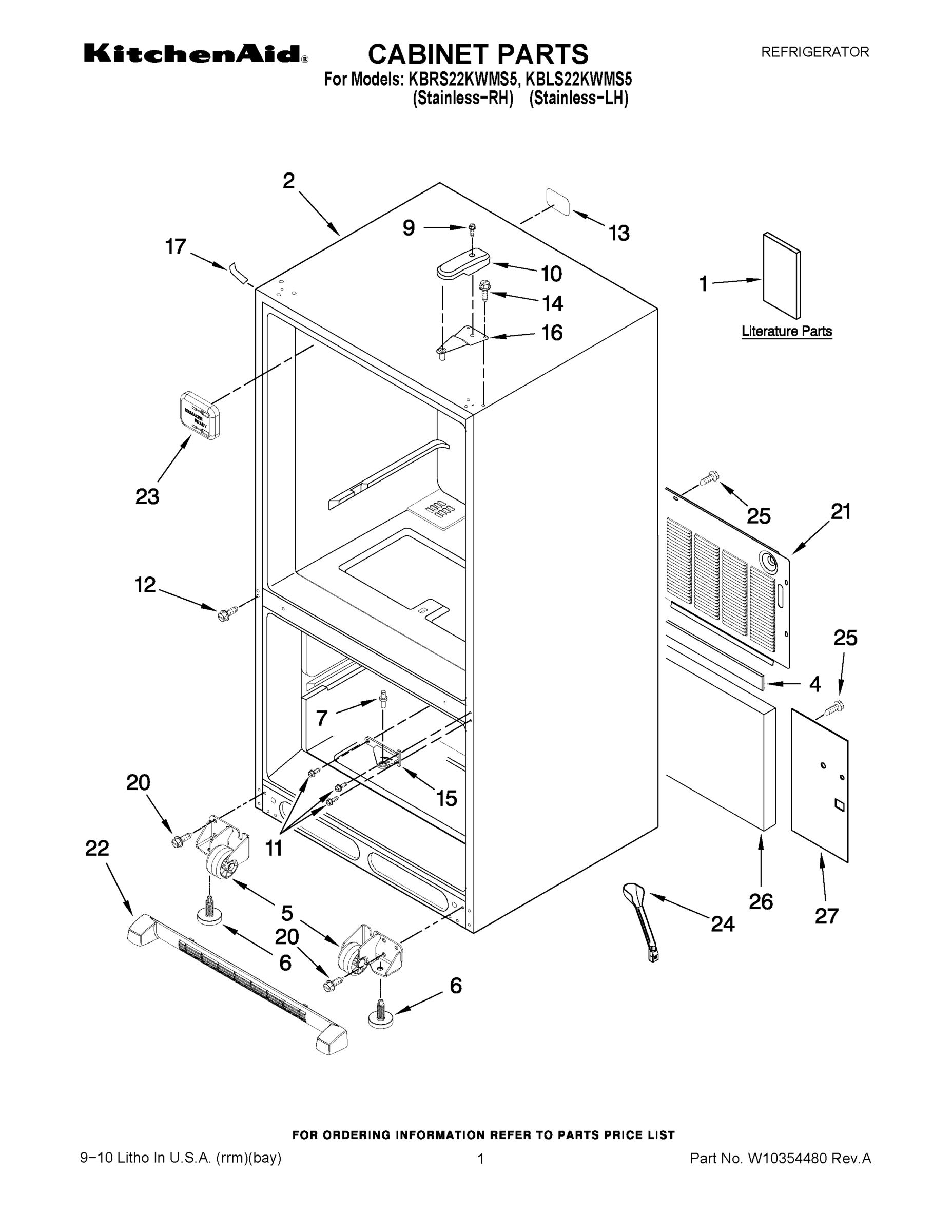 01 - CABINET PARTS