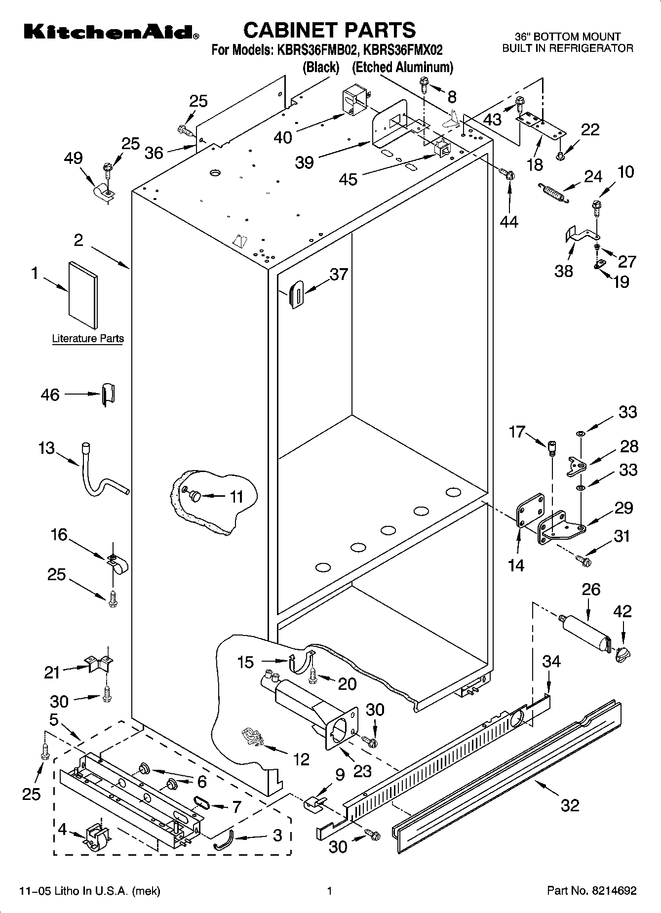01 - CABINET PARTS
