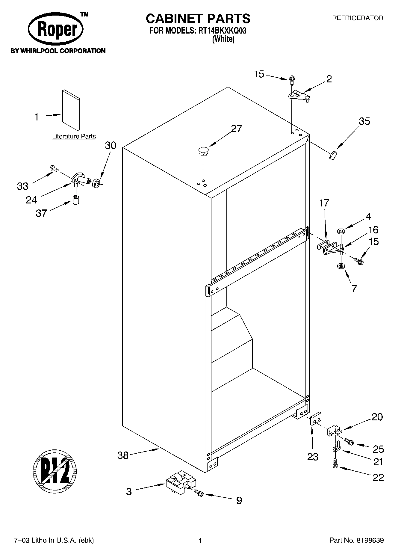 01 - CABINET PARTS