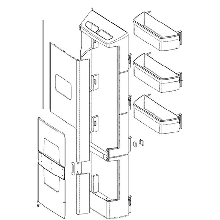 ABQ74662102 LG Home Bar Case Assembly