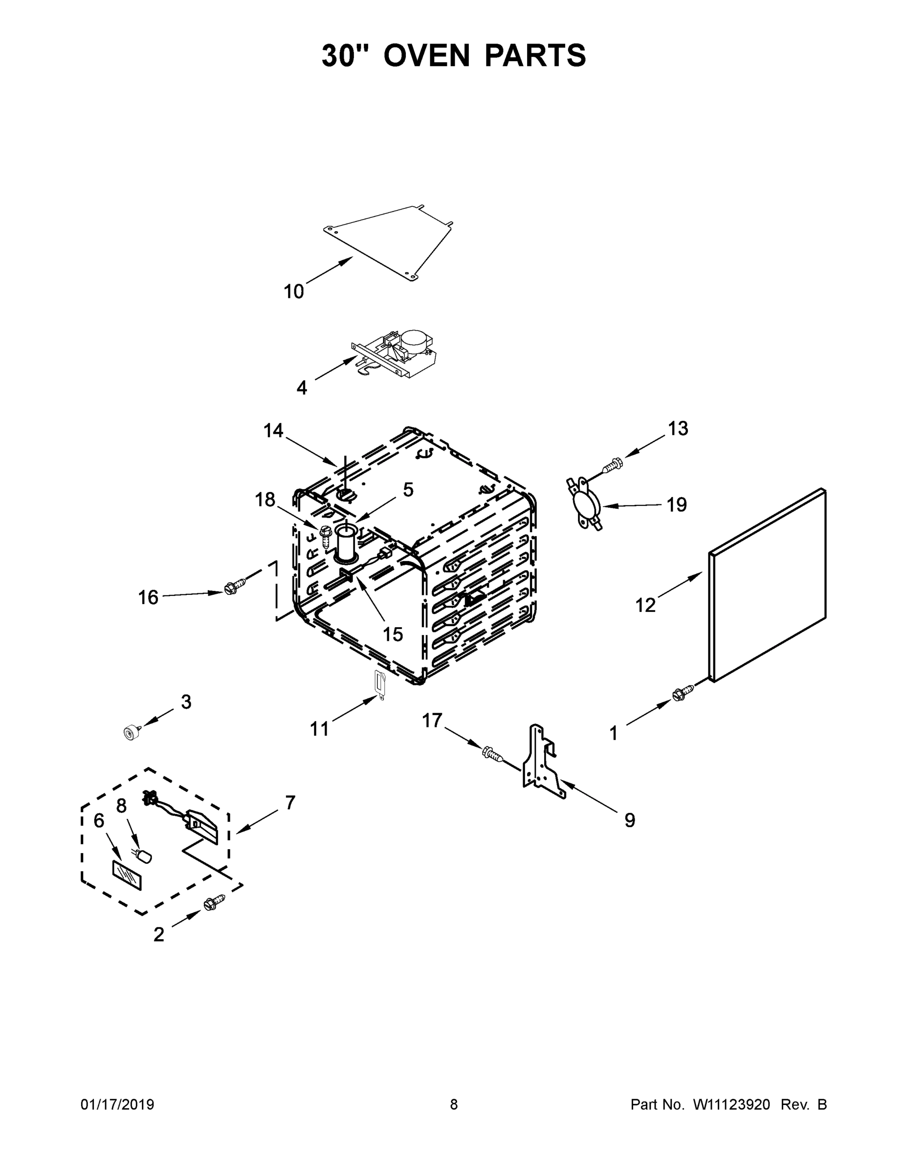 05 - 30" OVEN PARTS