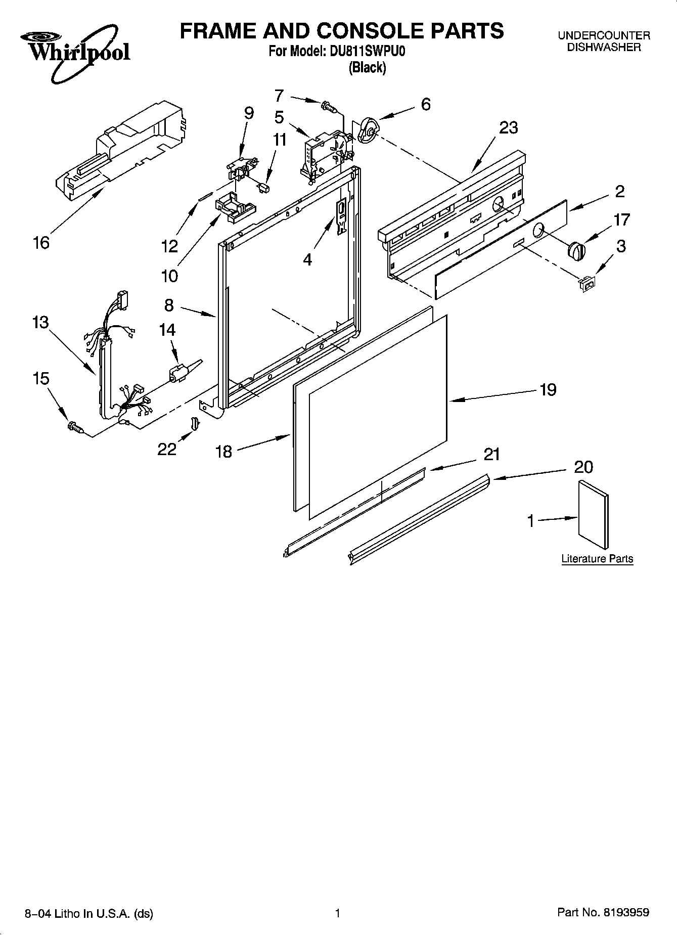 01 - FRAME AND CONSOLE PARTS