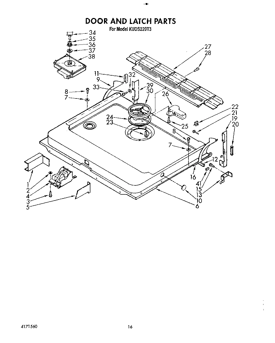 13 - DOOR AND LATCH