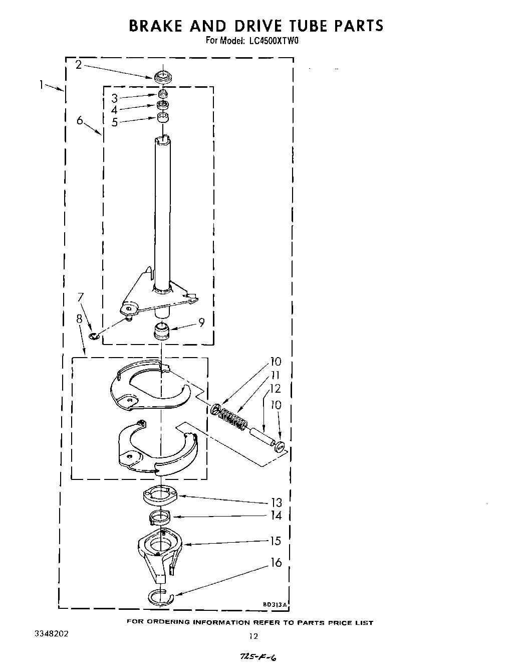 11 - BRAKE AND DRIVE TUBE