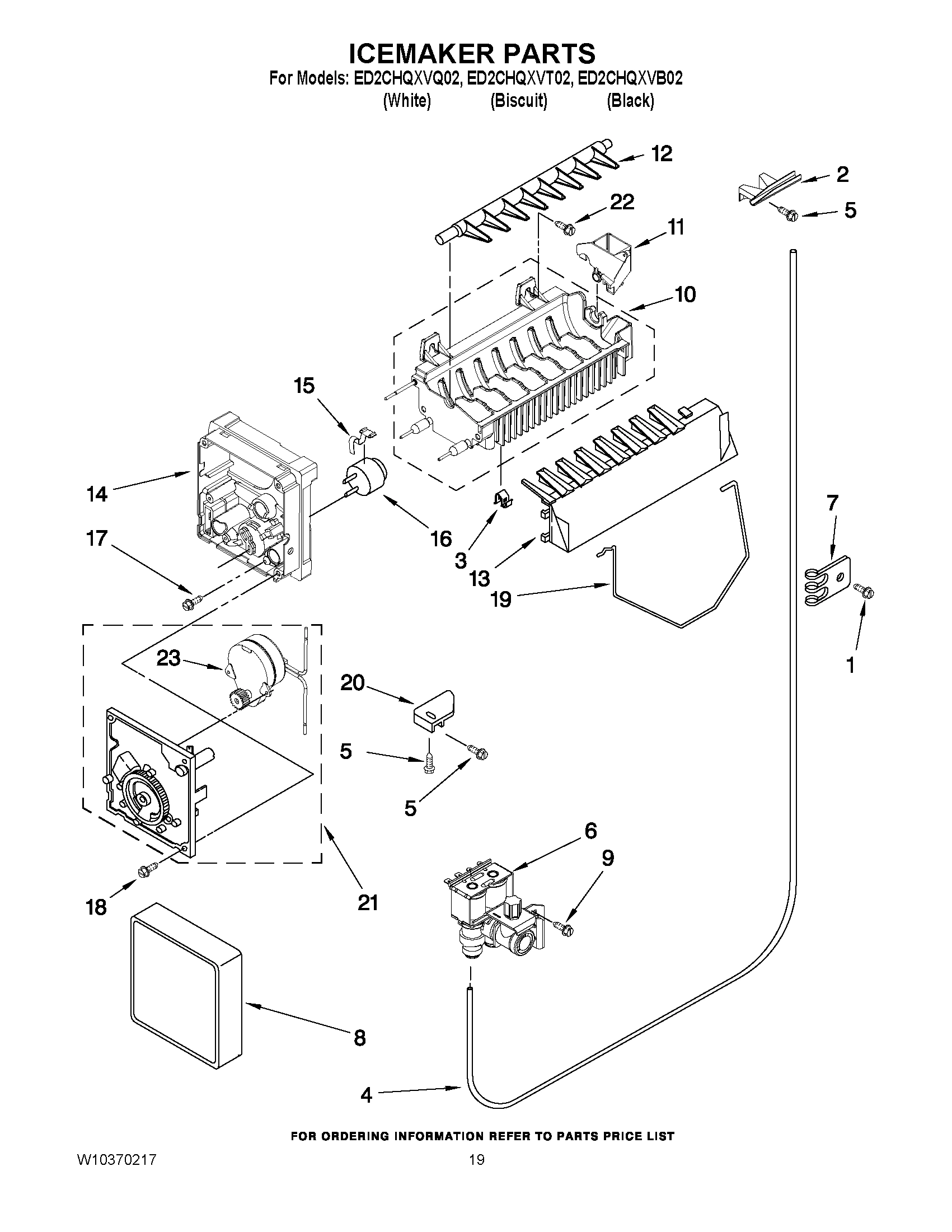12 - ICEMAKER PARTS