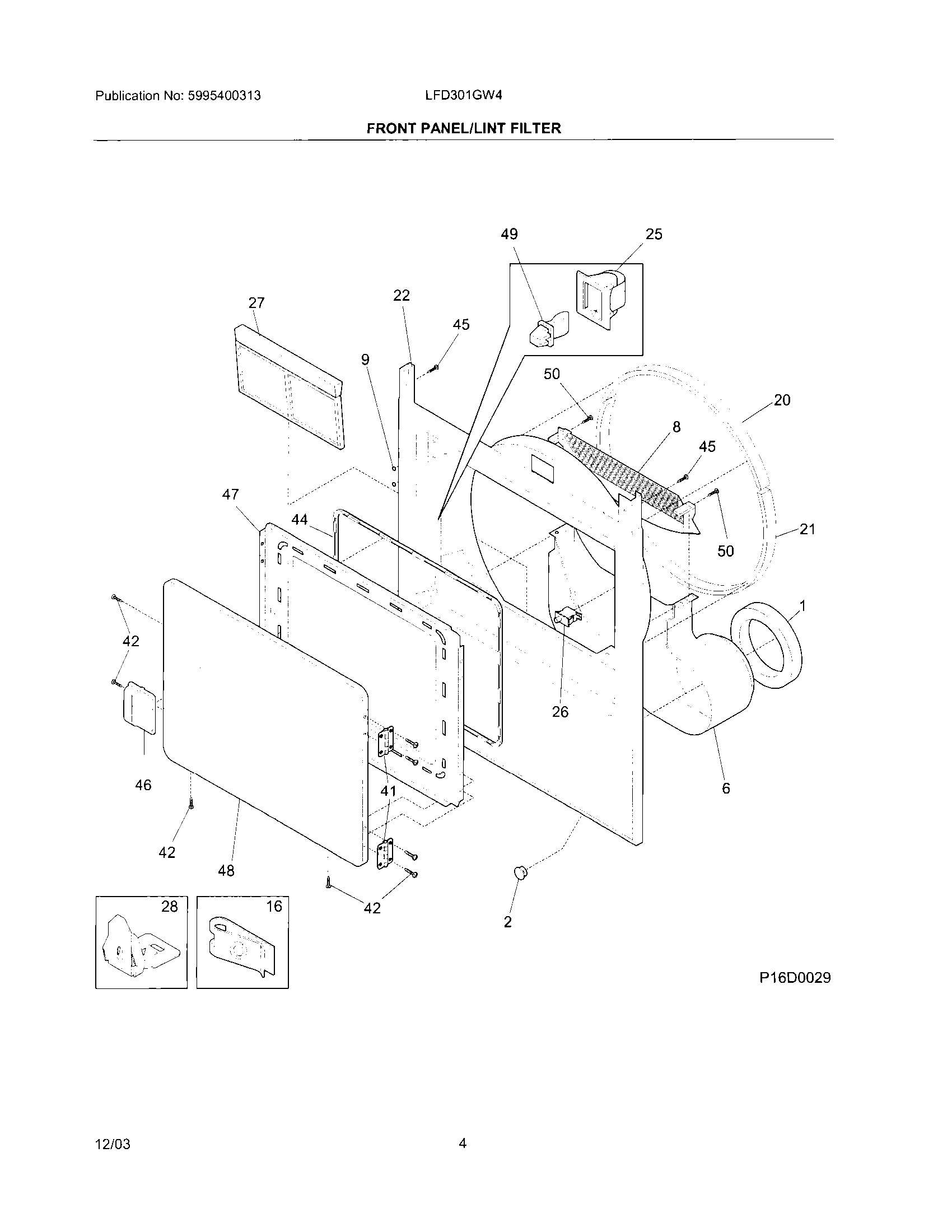 05 - FRONT PANEL/LINT FILTER