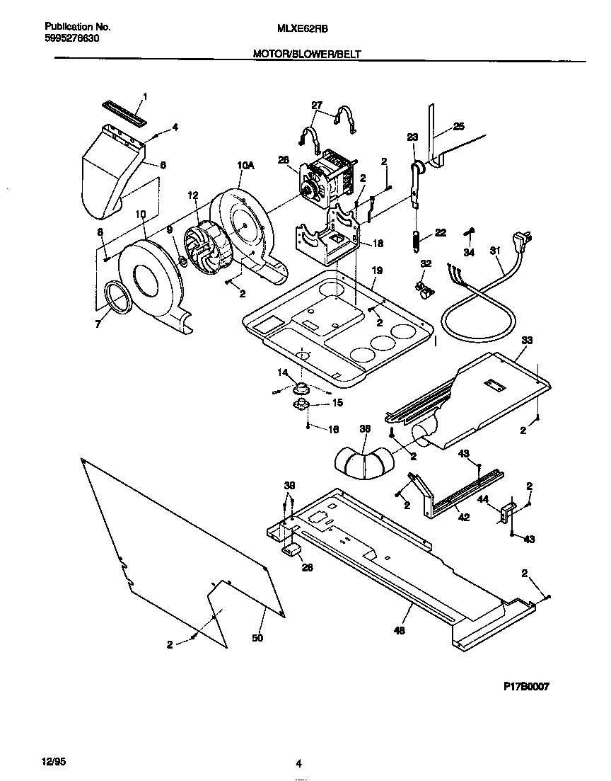 03 - MOTOR/BLOWER/BELT