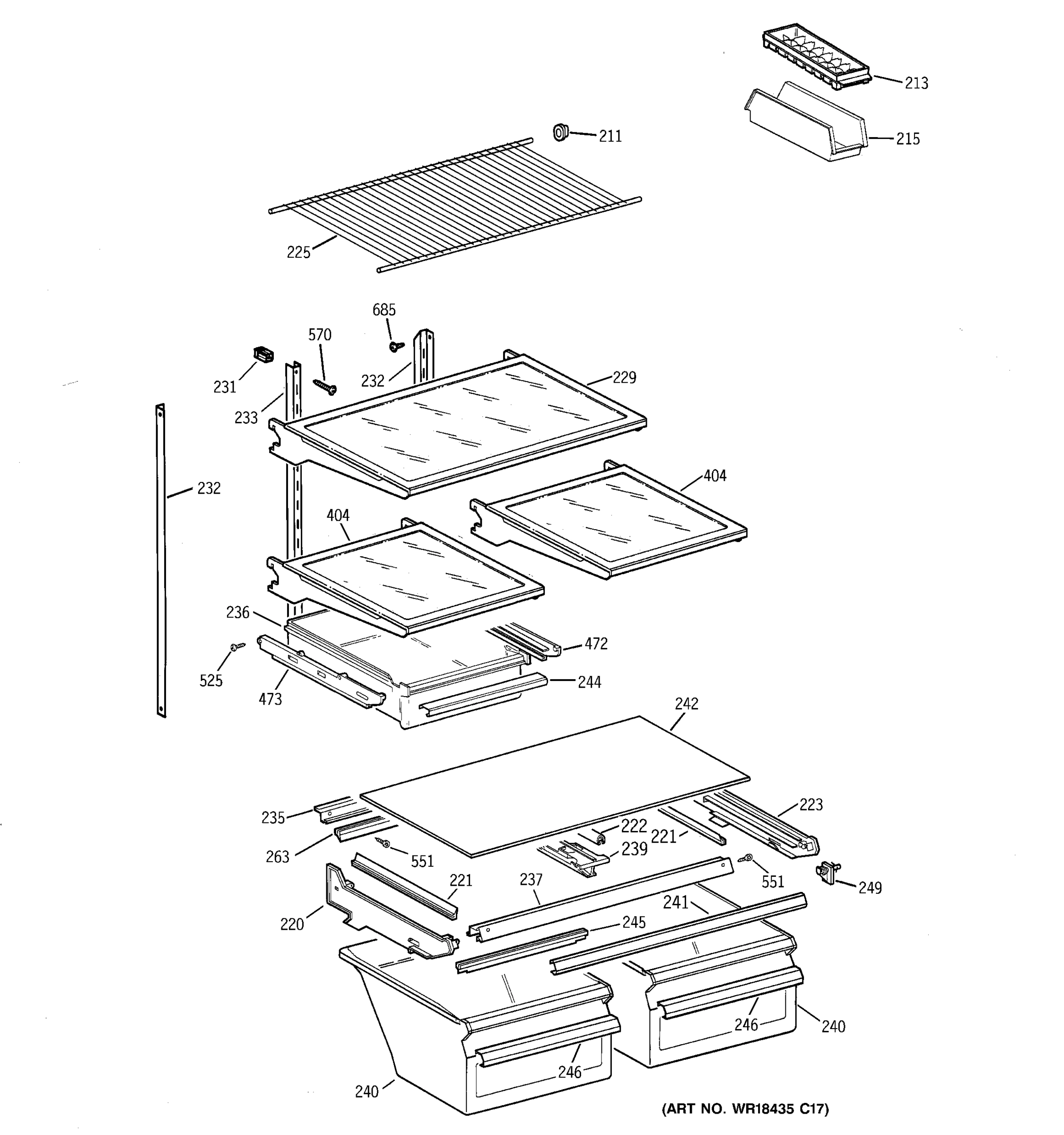 SHELVES & DRAWERS