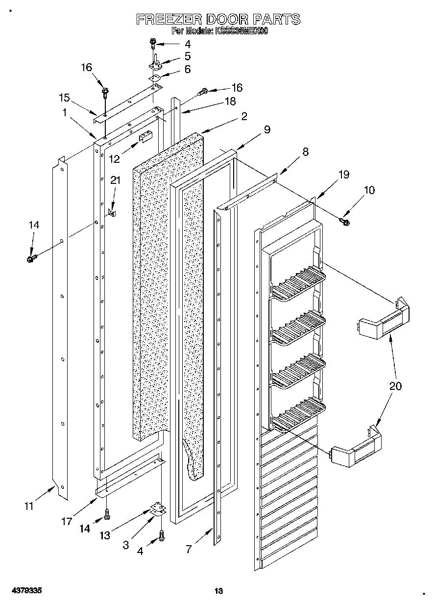 10 - FREEZER DOOR