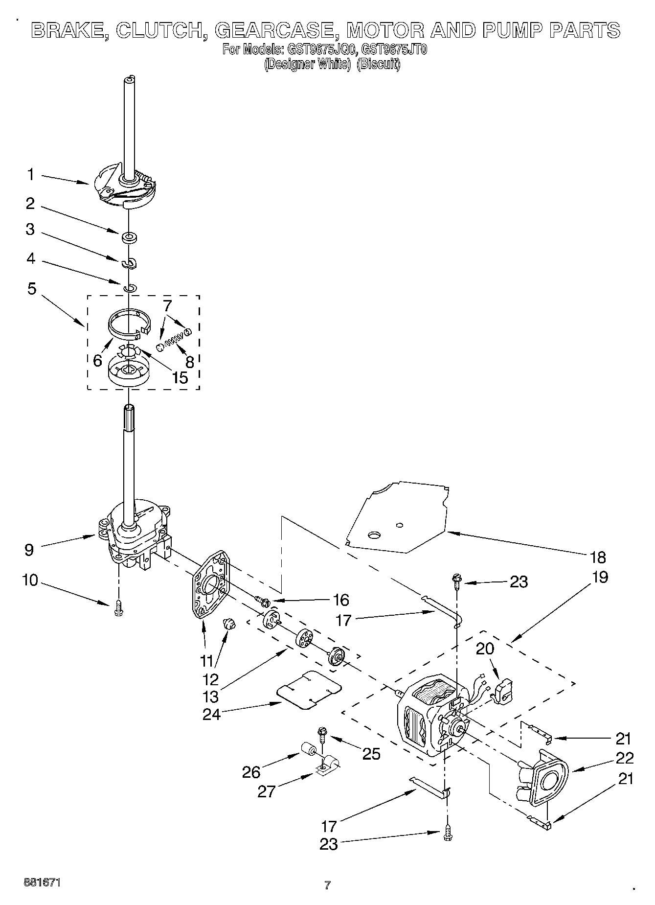 04 - BRAKE, CLUTCH, GEARCASE, MOTOR AND PUMP