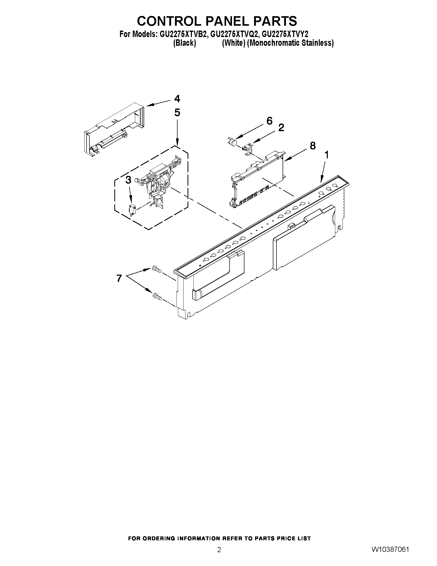 02 - CONTROL PANEL PARTS