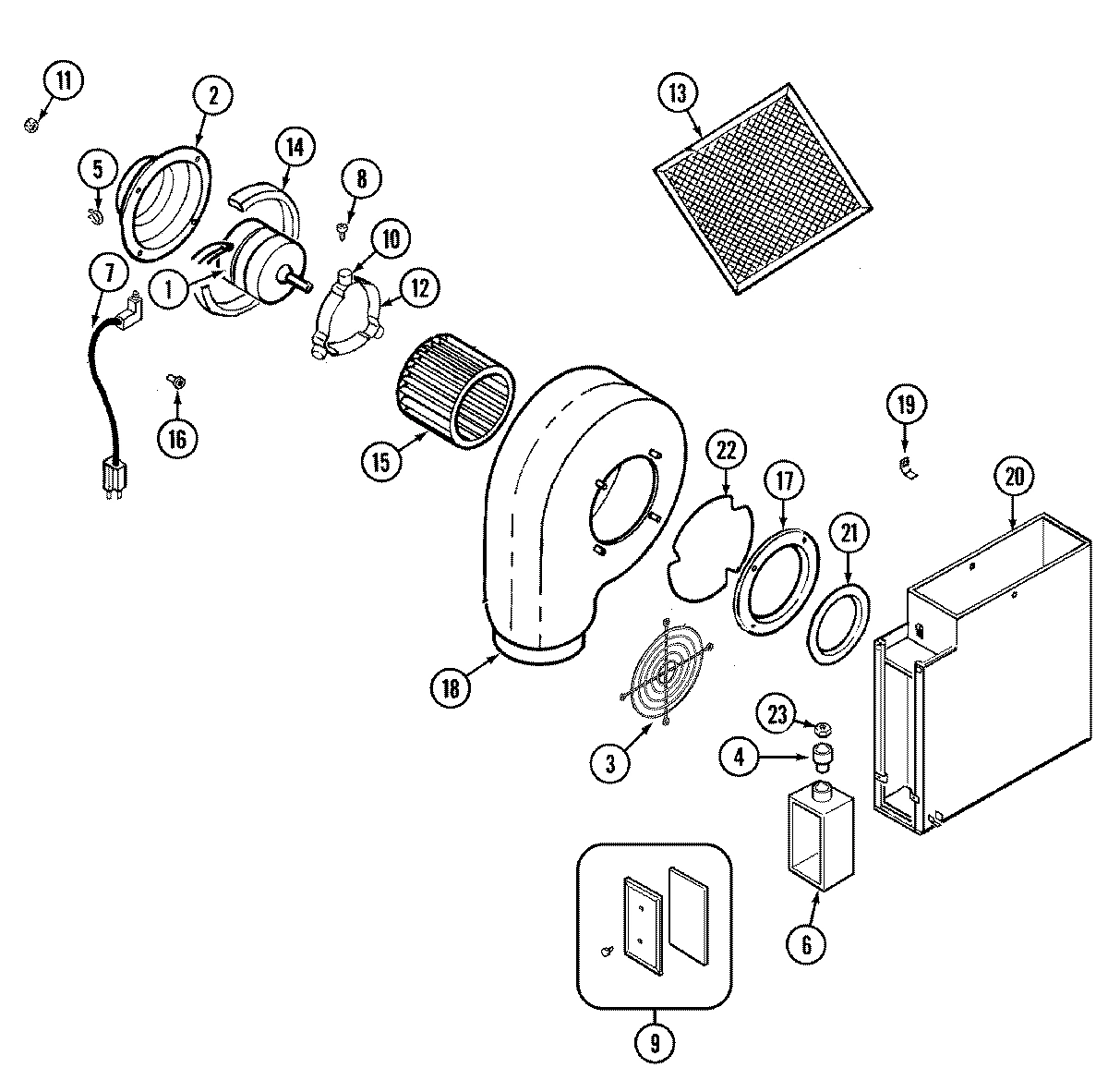 01 - BLOWER MOTOR-BLOWER/PLENUM