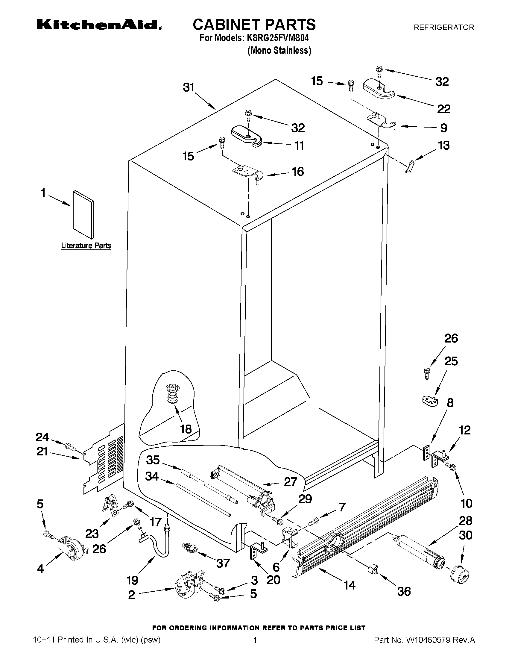 01 - CABINET PARTS