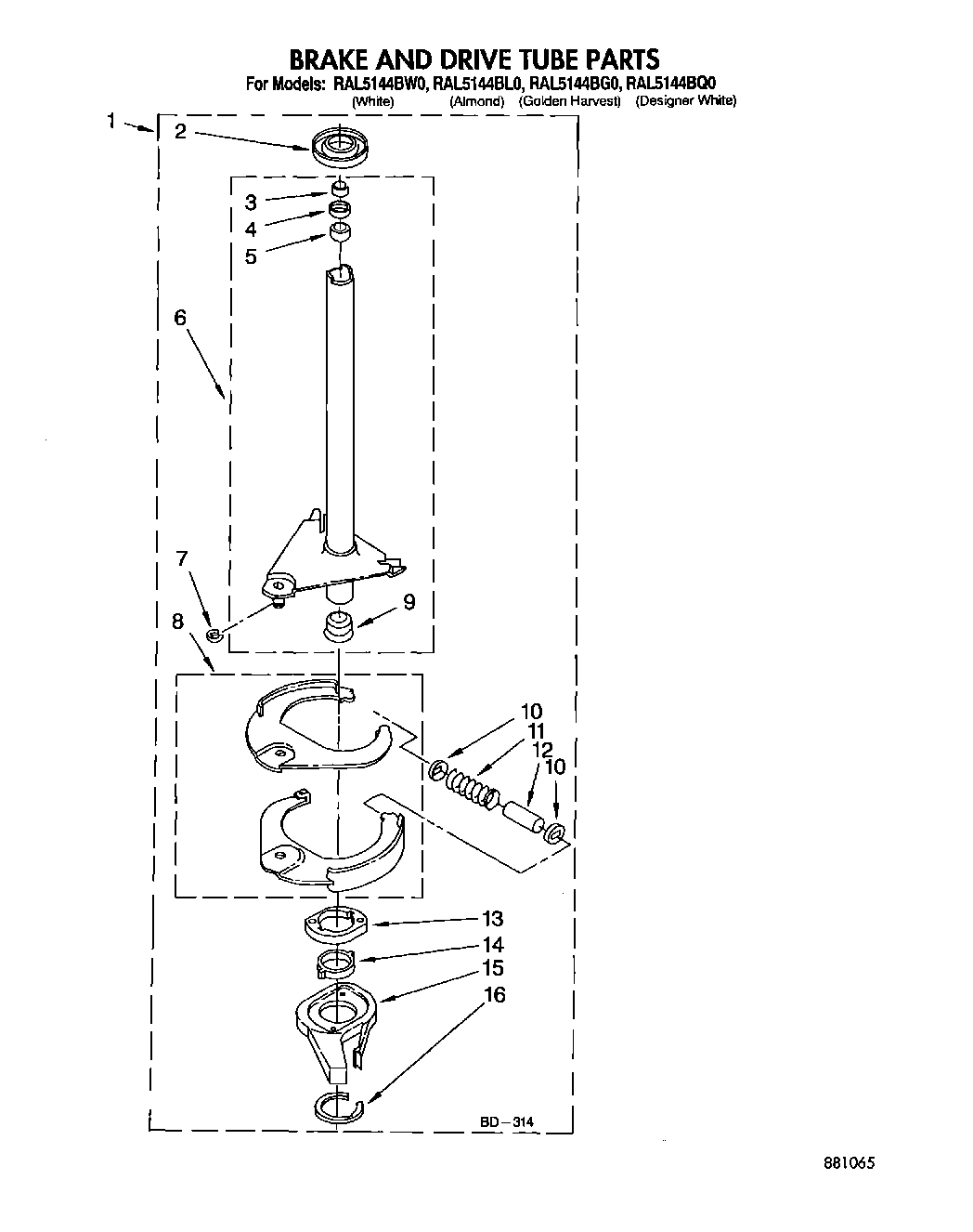 08 - BRAKE AND DRIVE TUBE