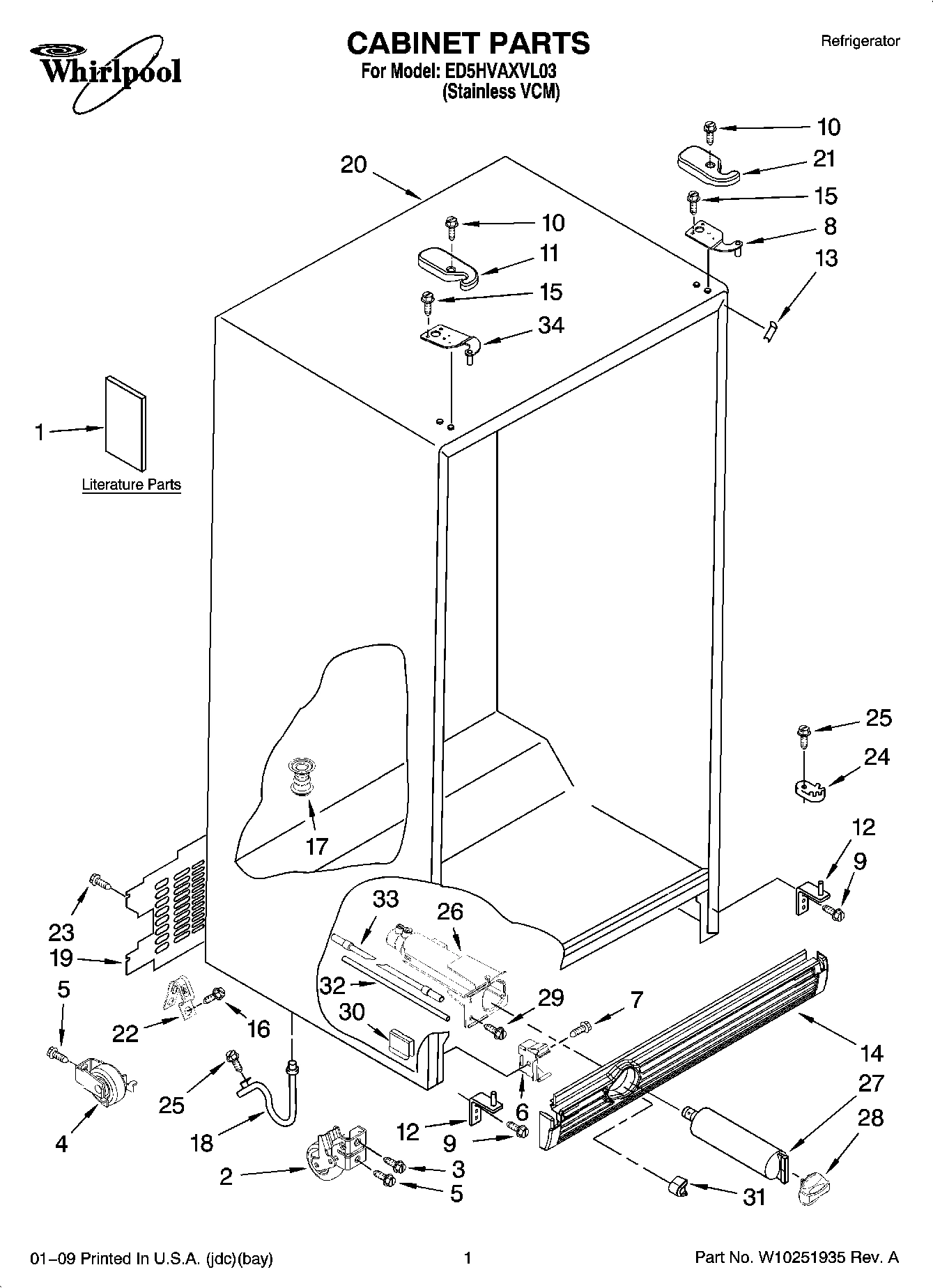 01 - CABINET PARTS