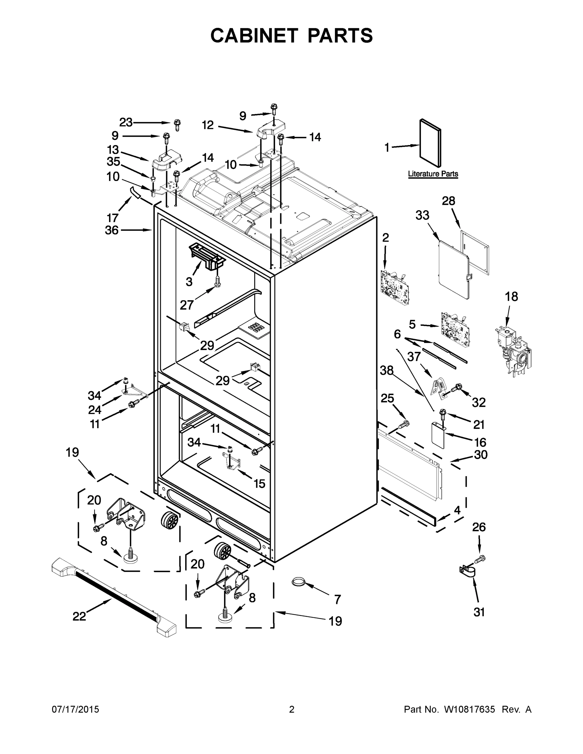 02 - CABINET PARTS