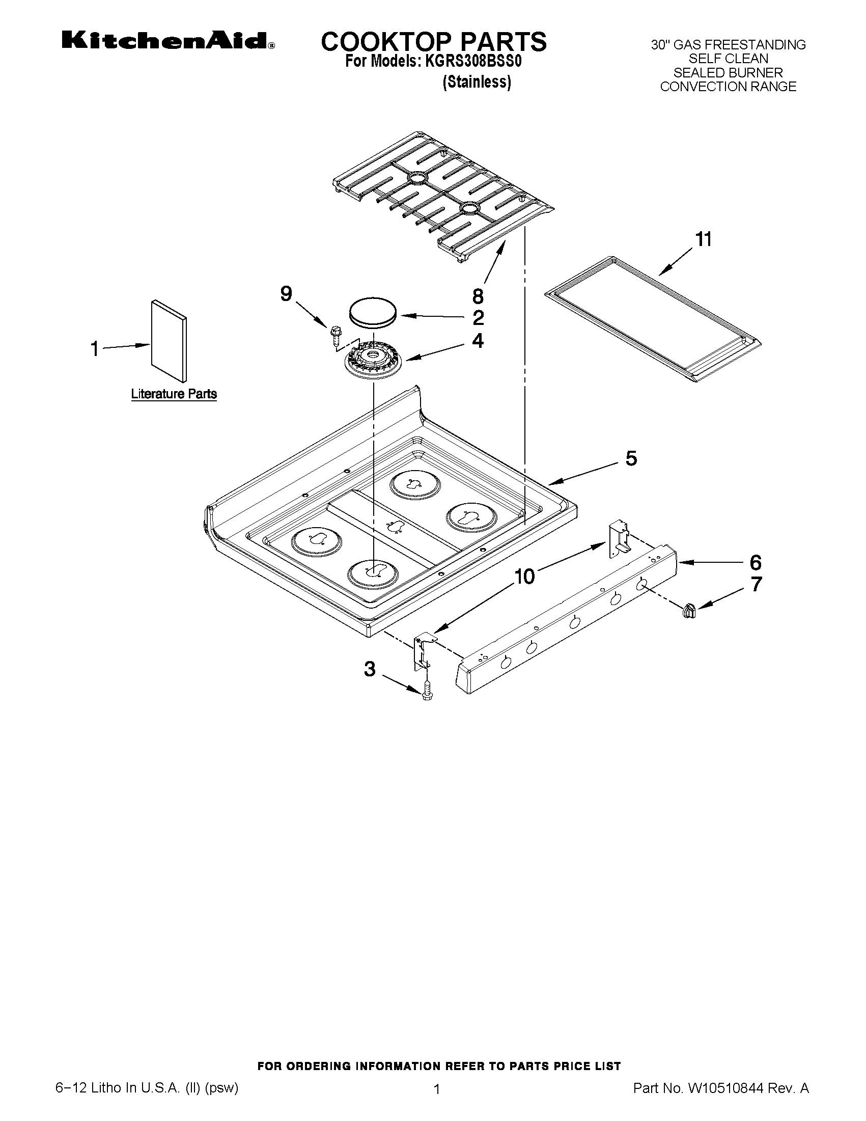 01 - COOKTOP PARTS