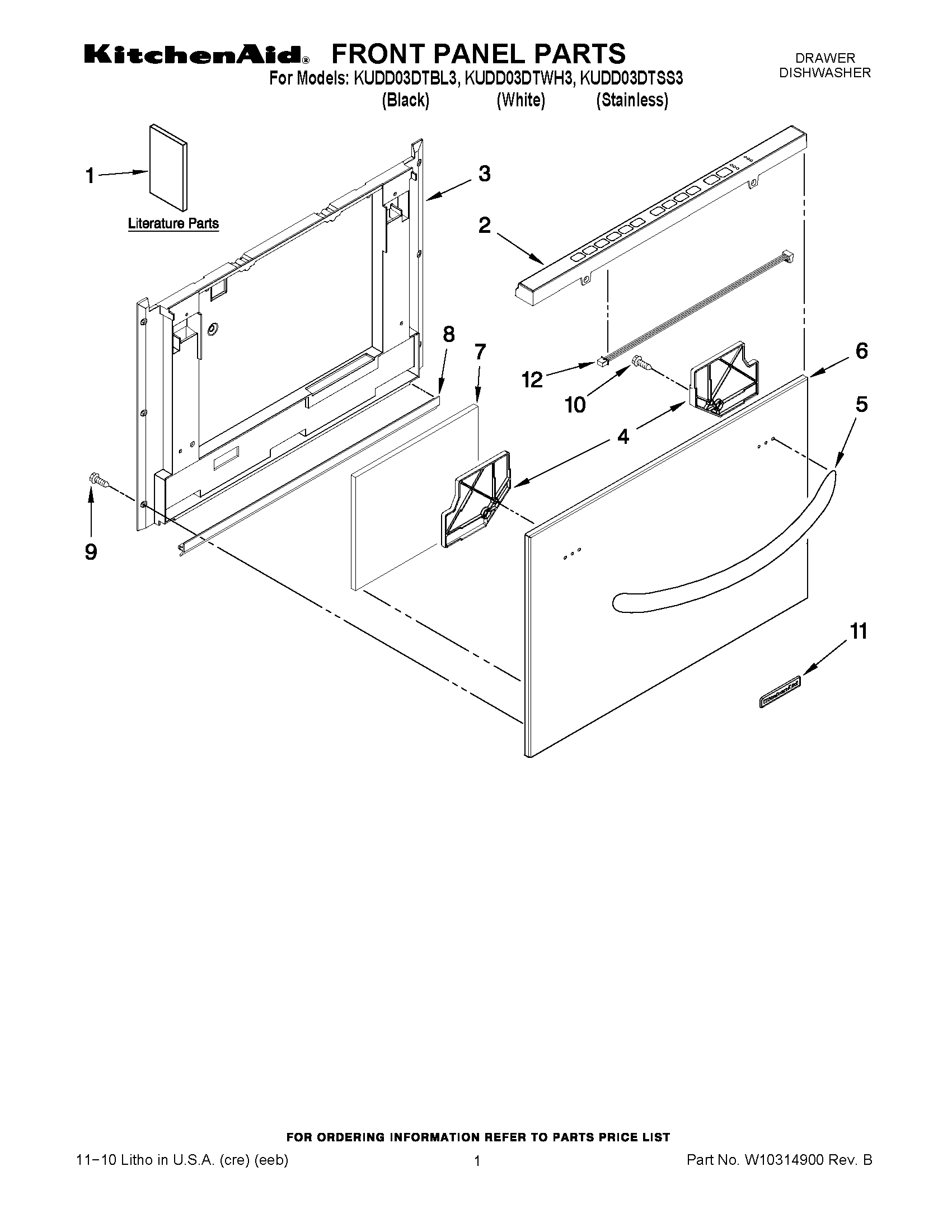01 - FRONT PANEL PARTS