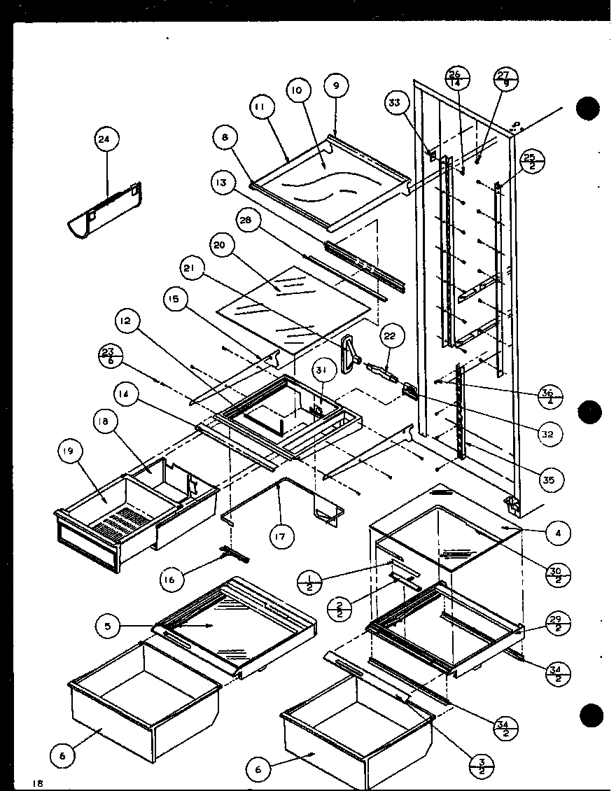 14 - REF SHELVING AND DRAWERS