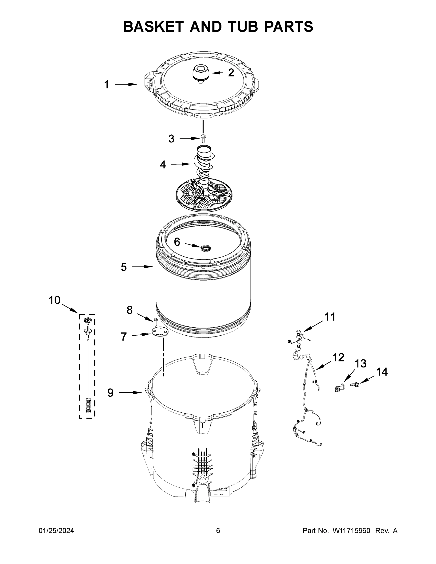 04 - BASKET AND TUB PARTS