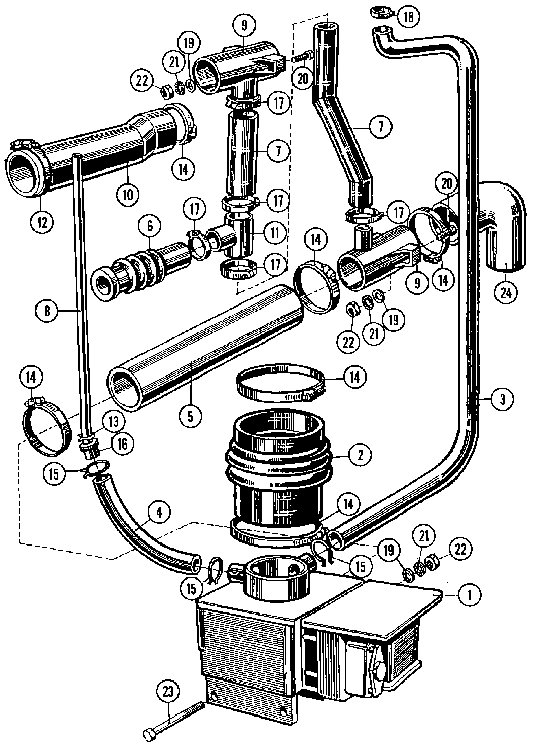 10 - DRAIN & HOSE ASSEMBLY (SERIES 10)