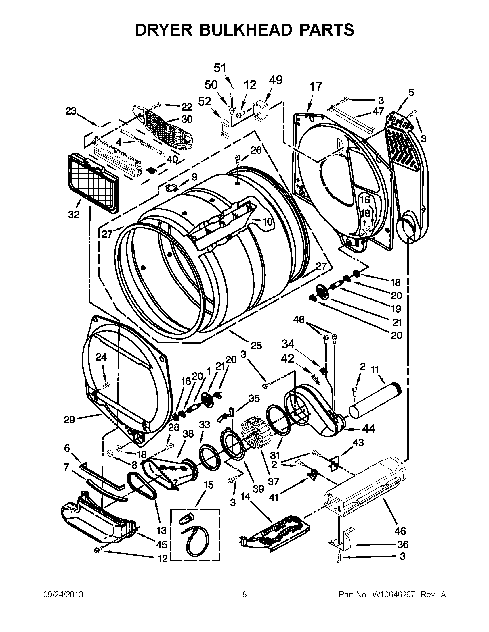 05 - DRYER BULKHEAD PARTS