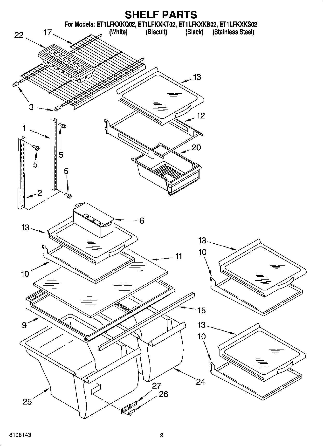 05 - SHELF PARTS, OPTIONAL PARTS