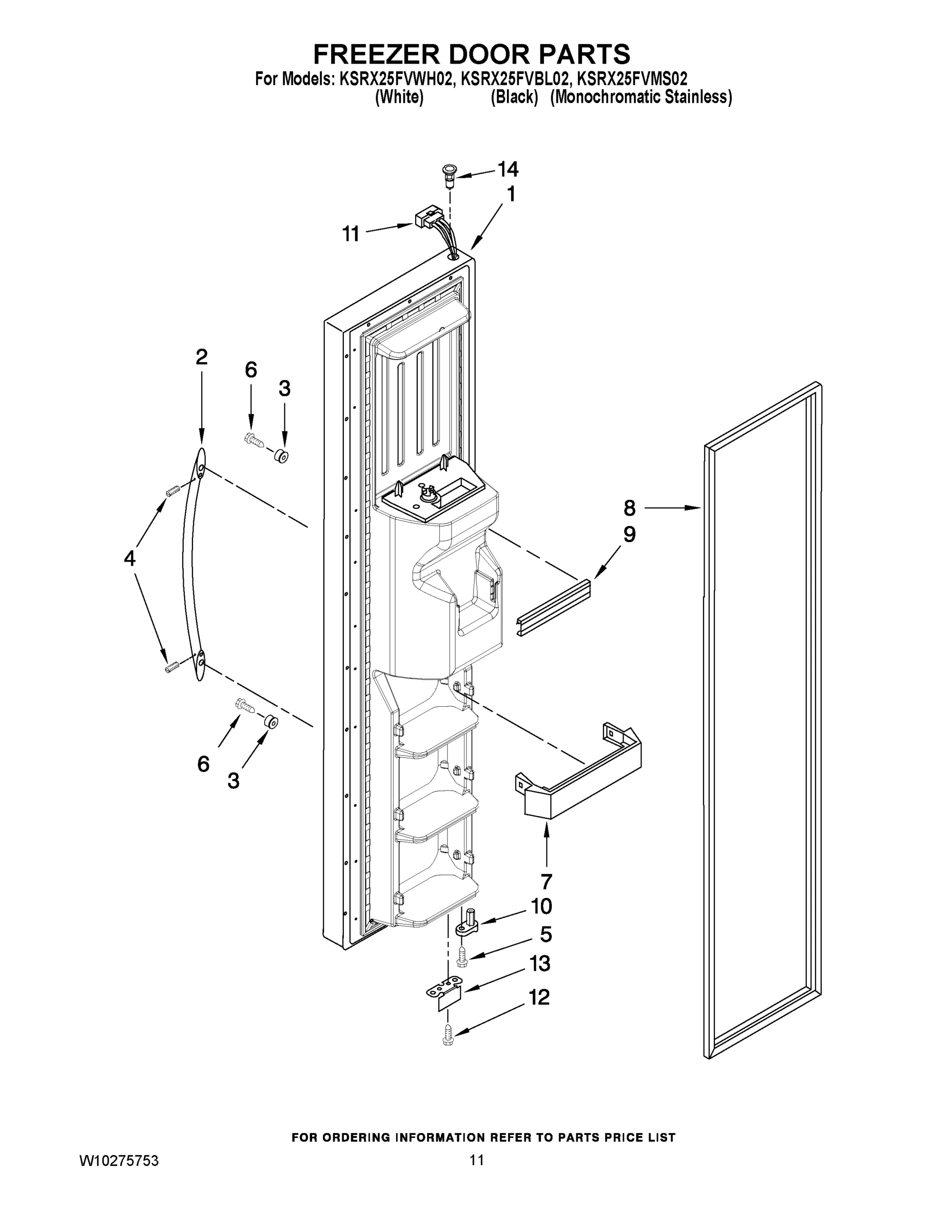 07 - FREEZER DOOR PARTS
