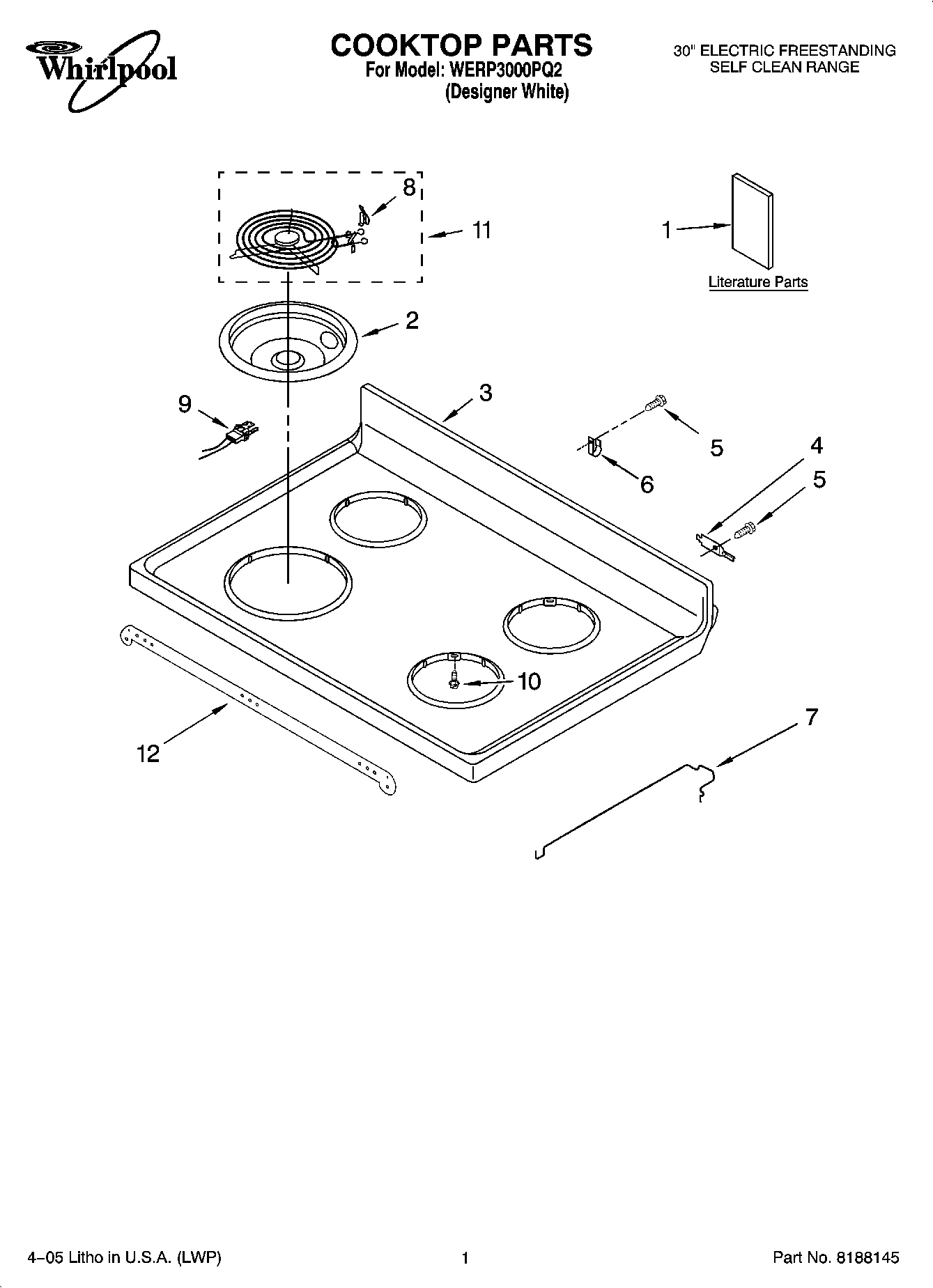 01 - COOKTOP PARTS