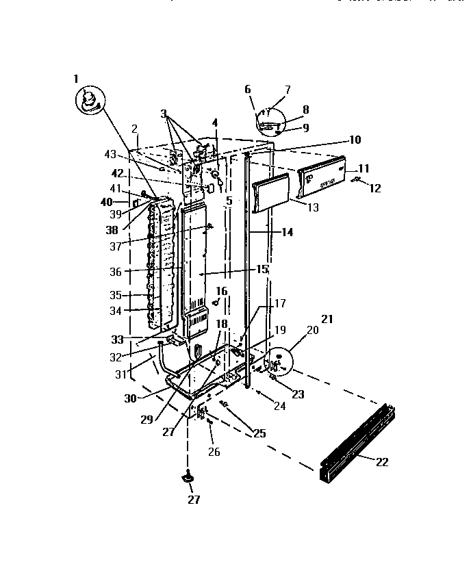 04 - EVAPORATOR, SHELVES, CRISPER PANS