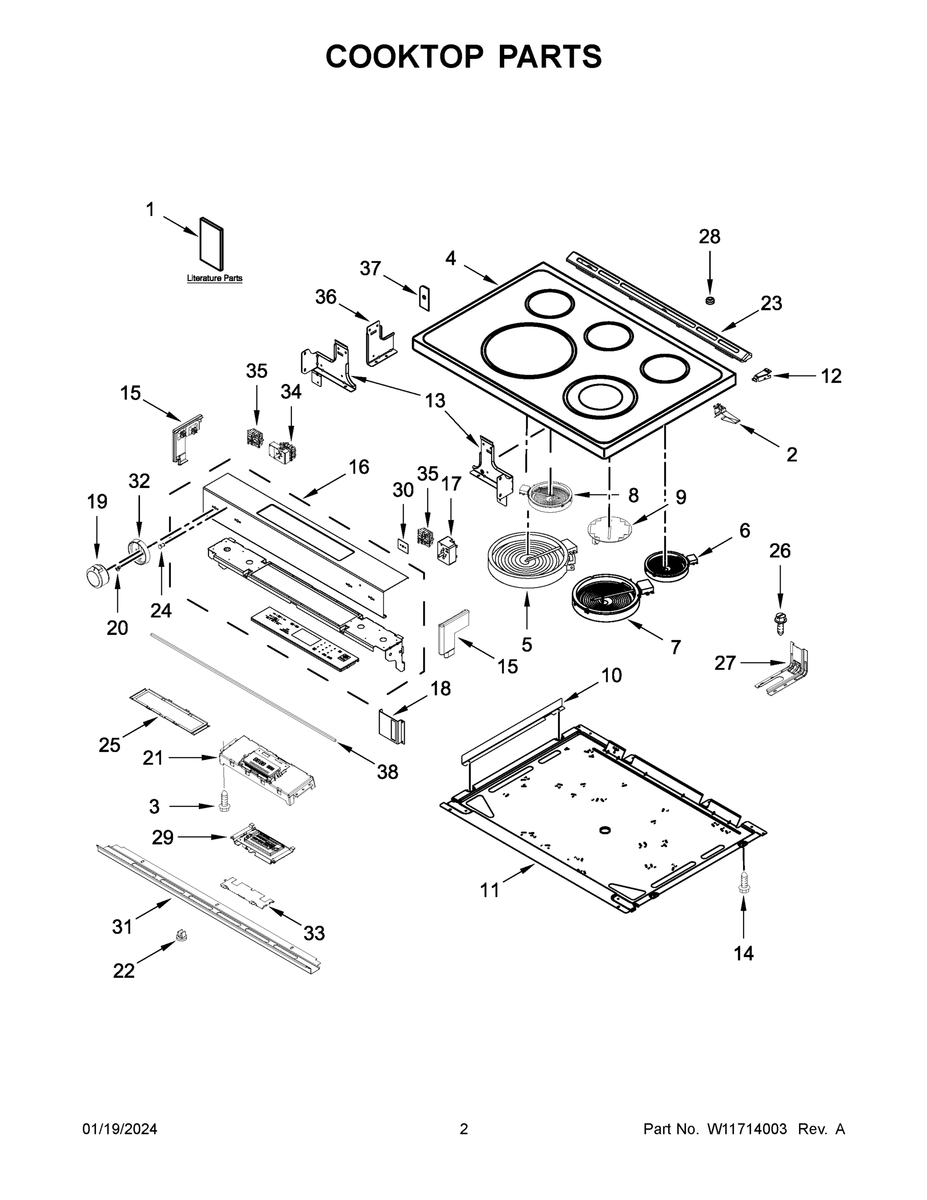 02 - COOKTOP PARTS
