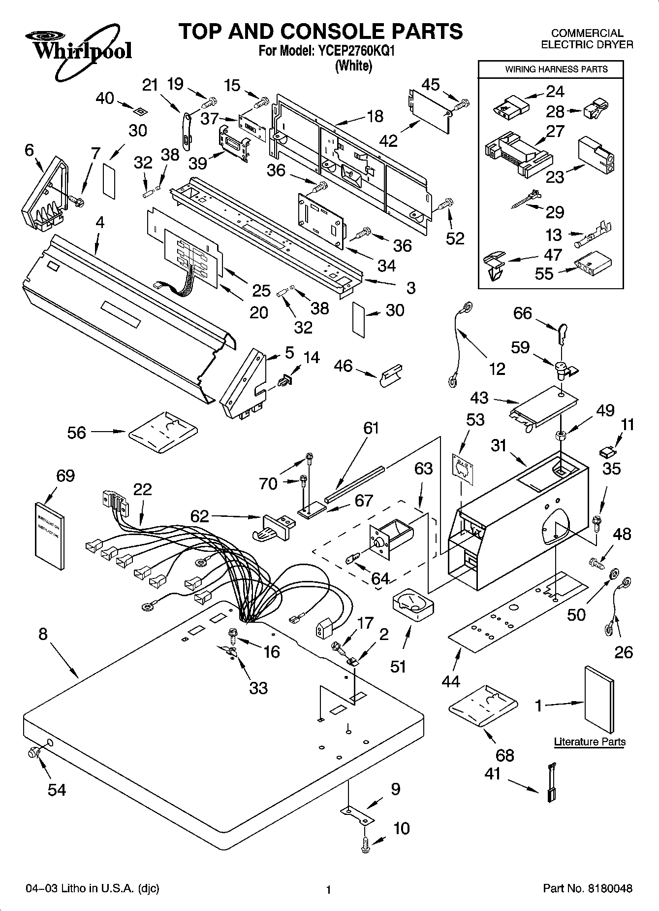 01 - TOP AND CONSOLE PARTS
