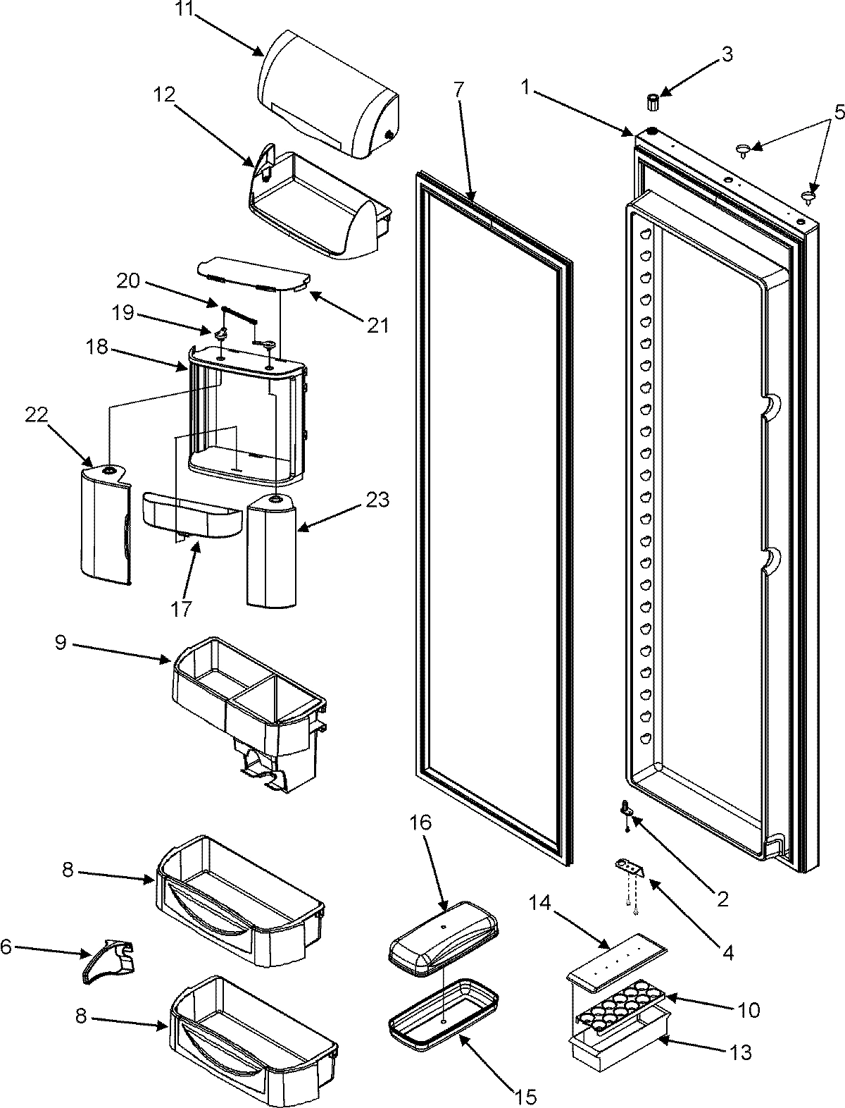 15 - REFRIGERATOR DOOR