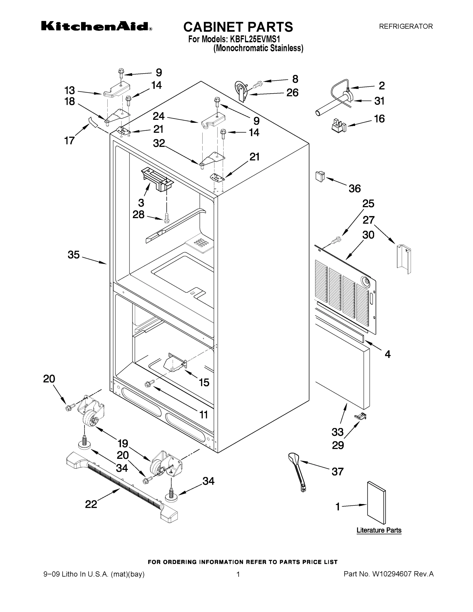 01 - CABINET PARTS