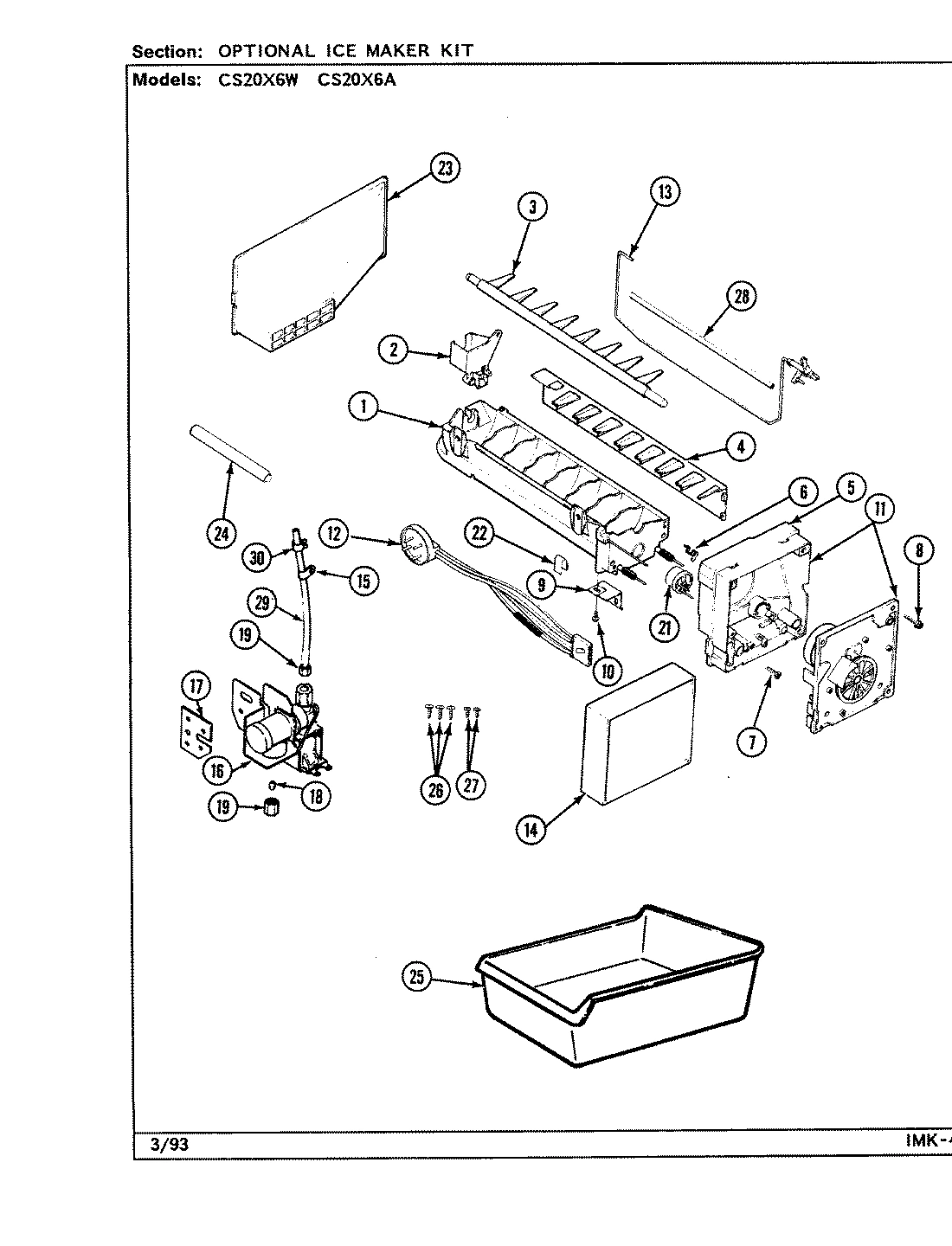 05 - OPTIONAL ICE MAKER KIT