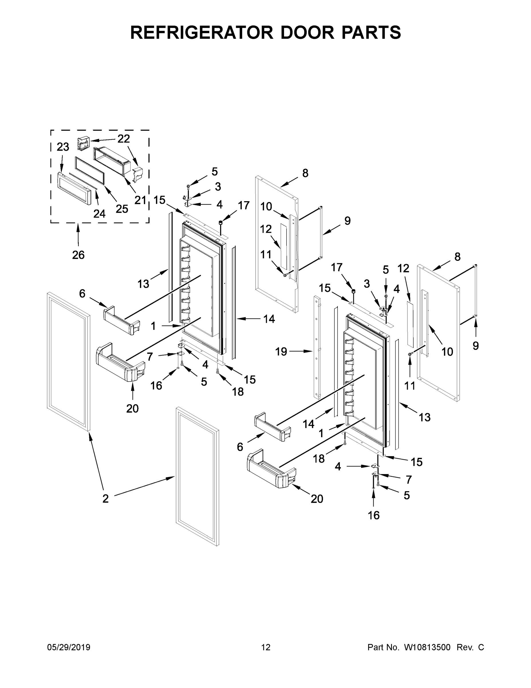 07 - REFRIGERATOR DOOR PARTS