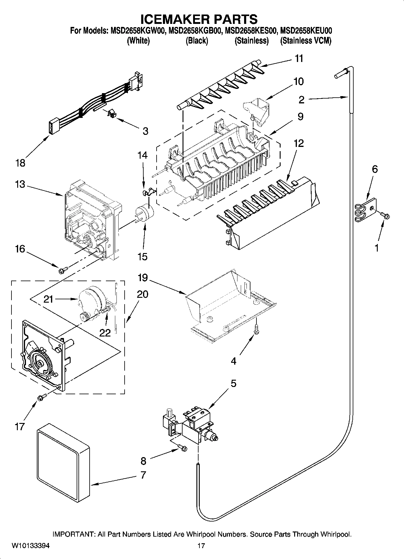 10 - ICEMAKER PARTS