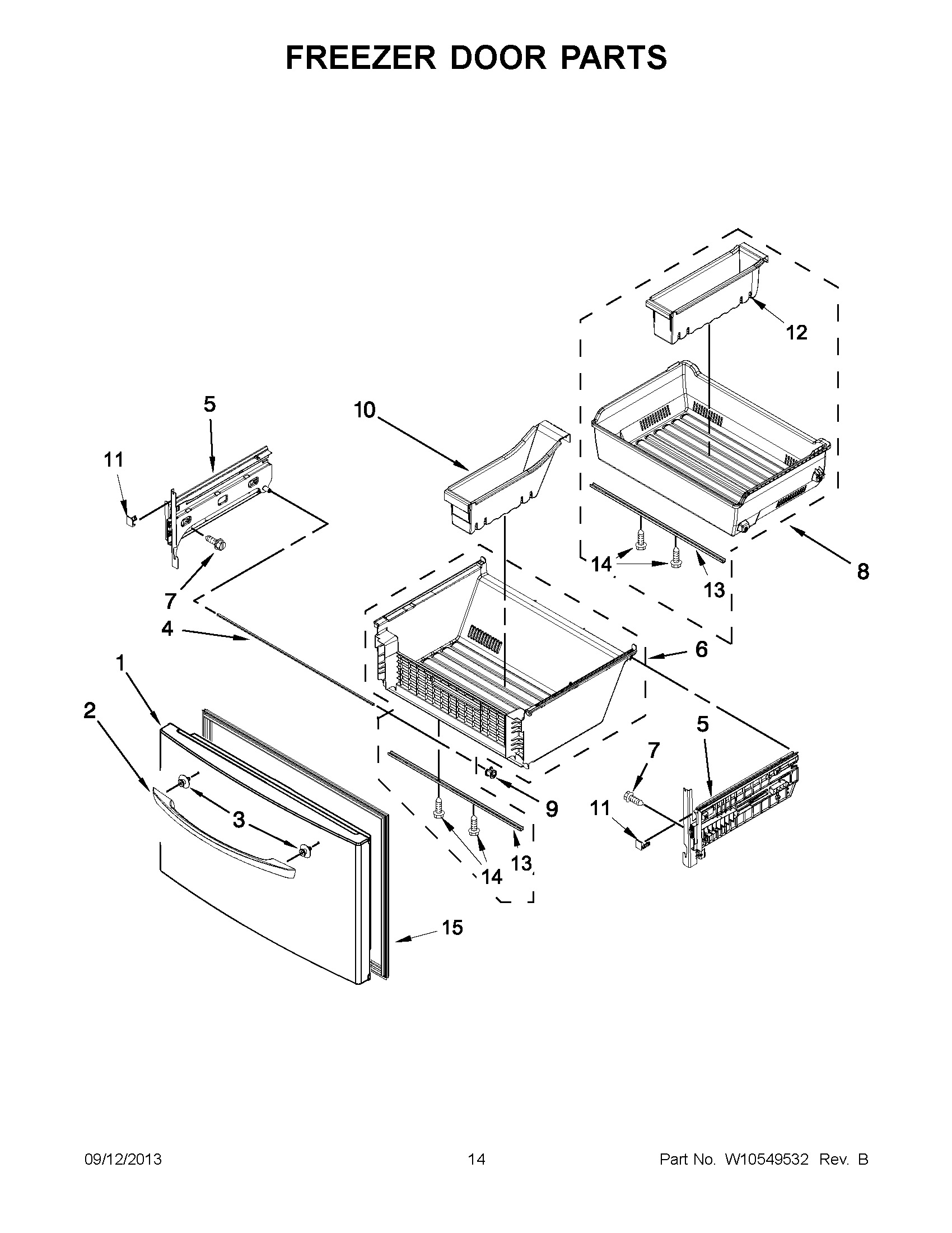 08 - FREEZER DOOR PARTS