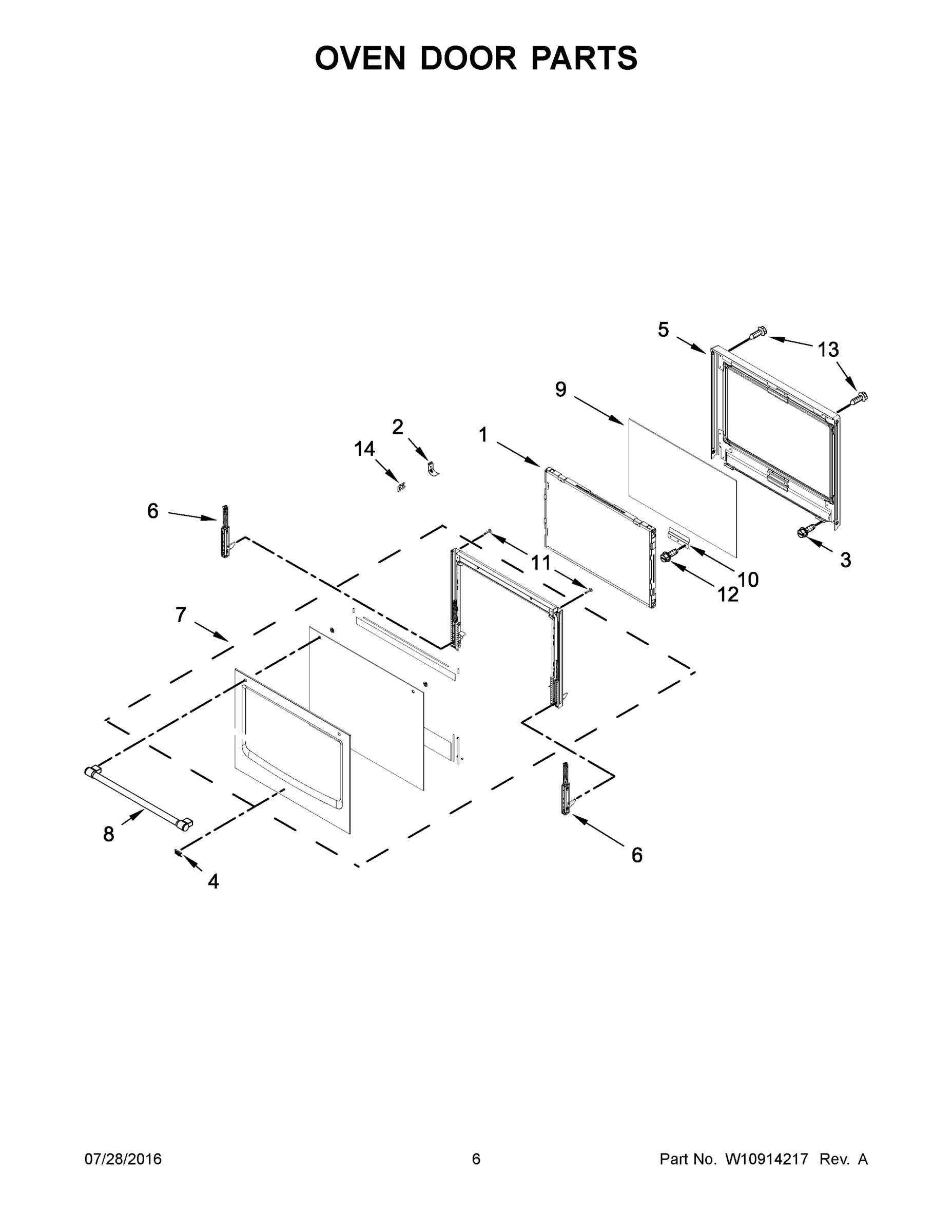 04 - OVEN DOOR PARTS