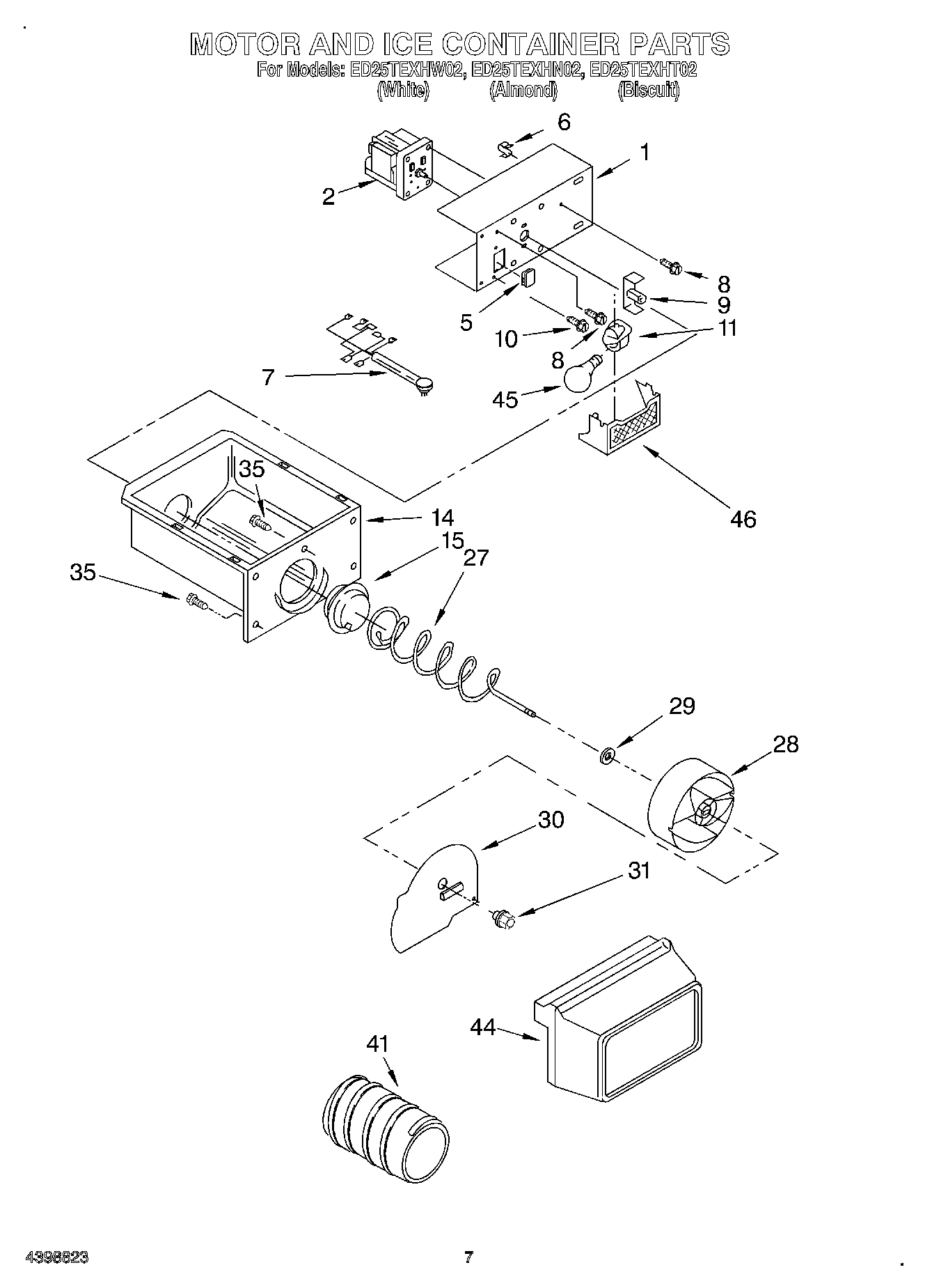 05 - MOTOR AND ICE CONTAINER