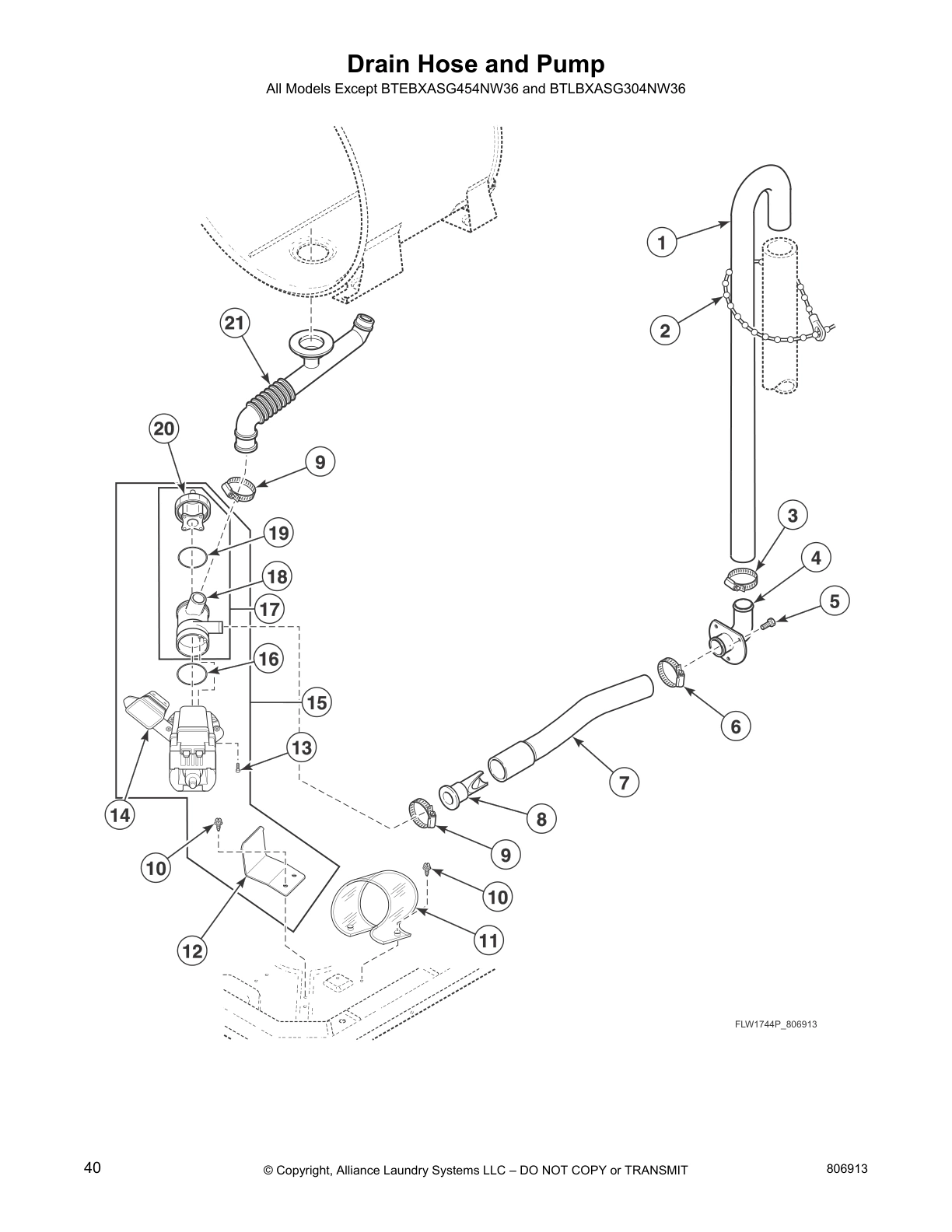 Drain Hose and Pump