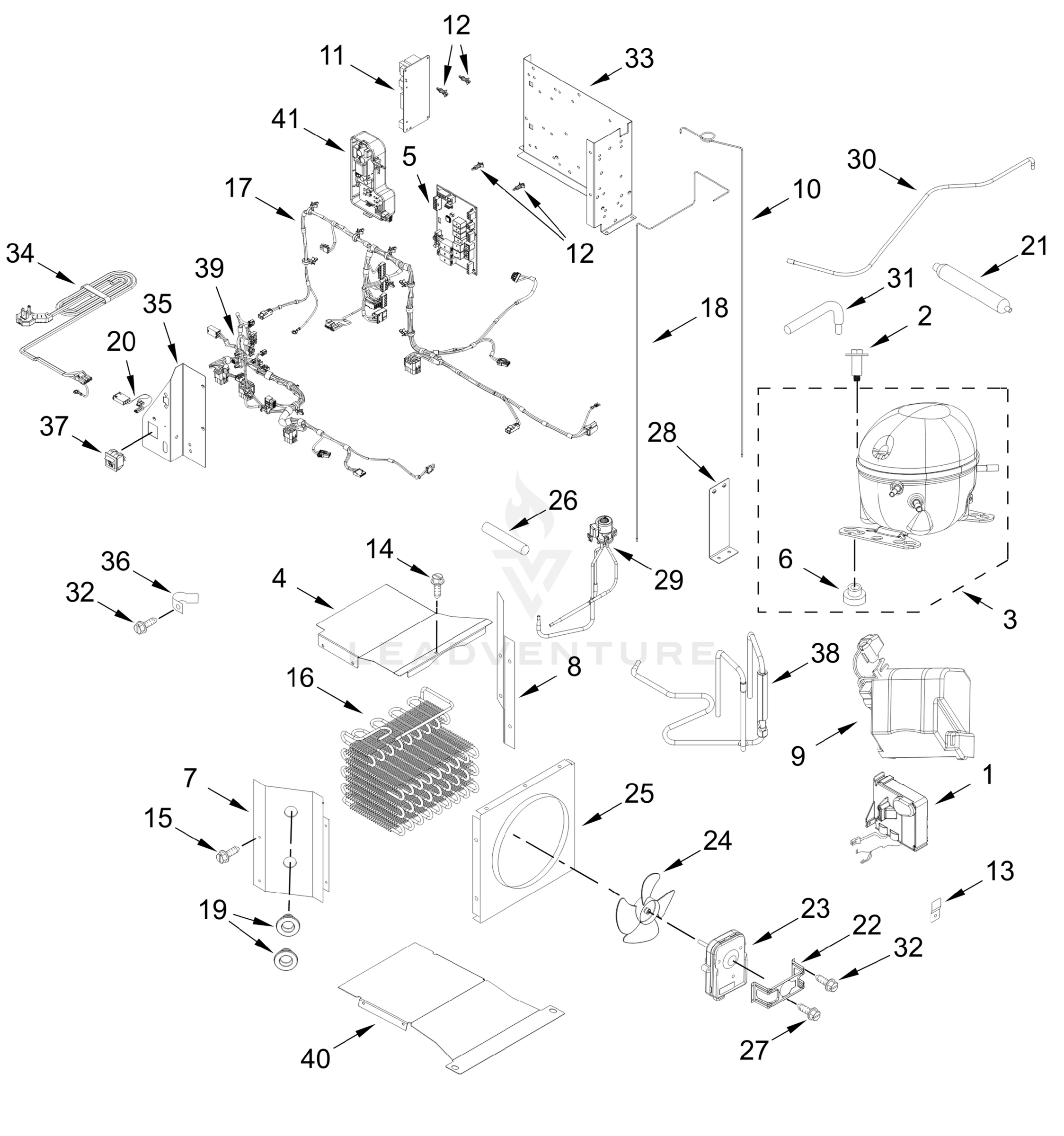 UPPER UNIT PARTS