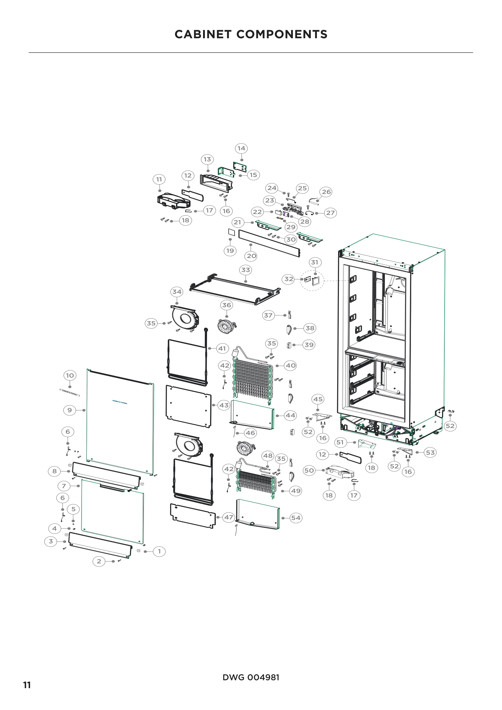 CABINET COMPONENTS