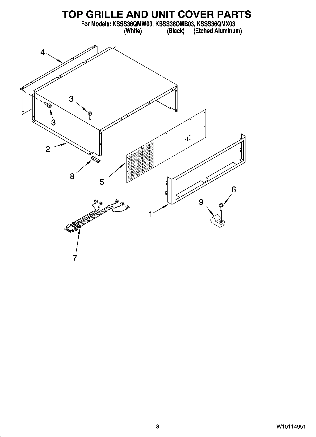 06 - TOP GRILLE AND UNIT COVER PARTS