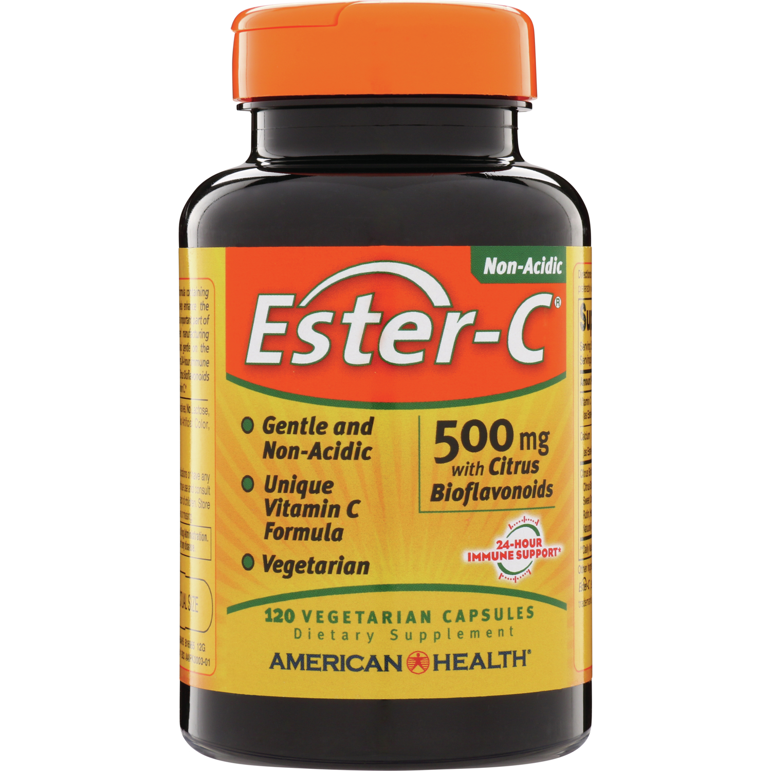 American Health Ester-C with Citrus Bioflavonoids Vitamin | 500 mg | 120 Veg Caps