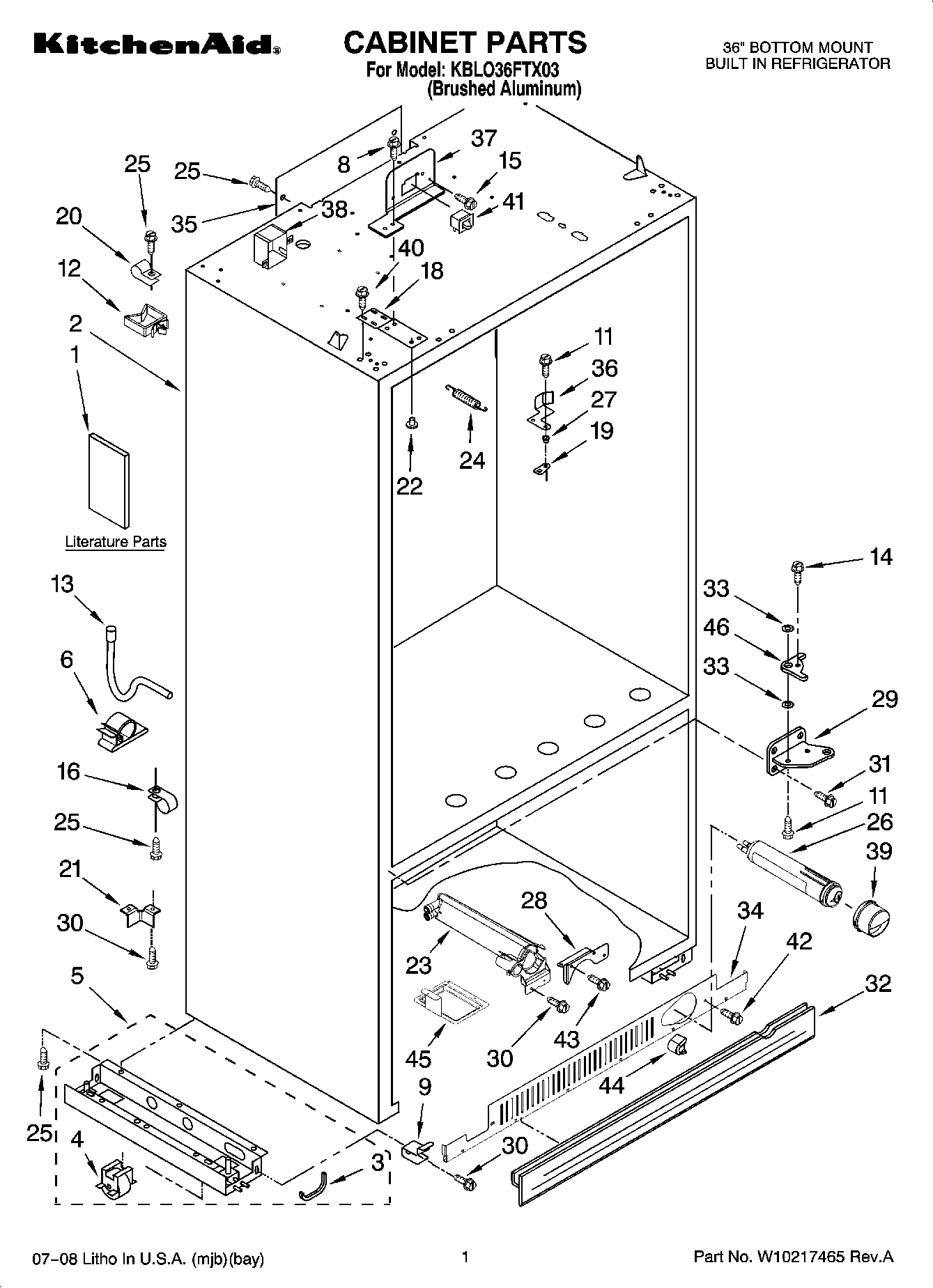 01 - CABINET PARTS