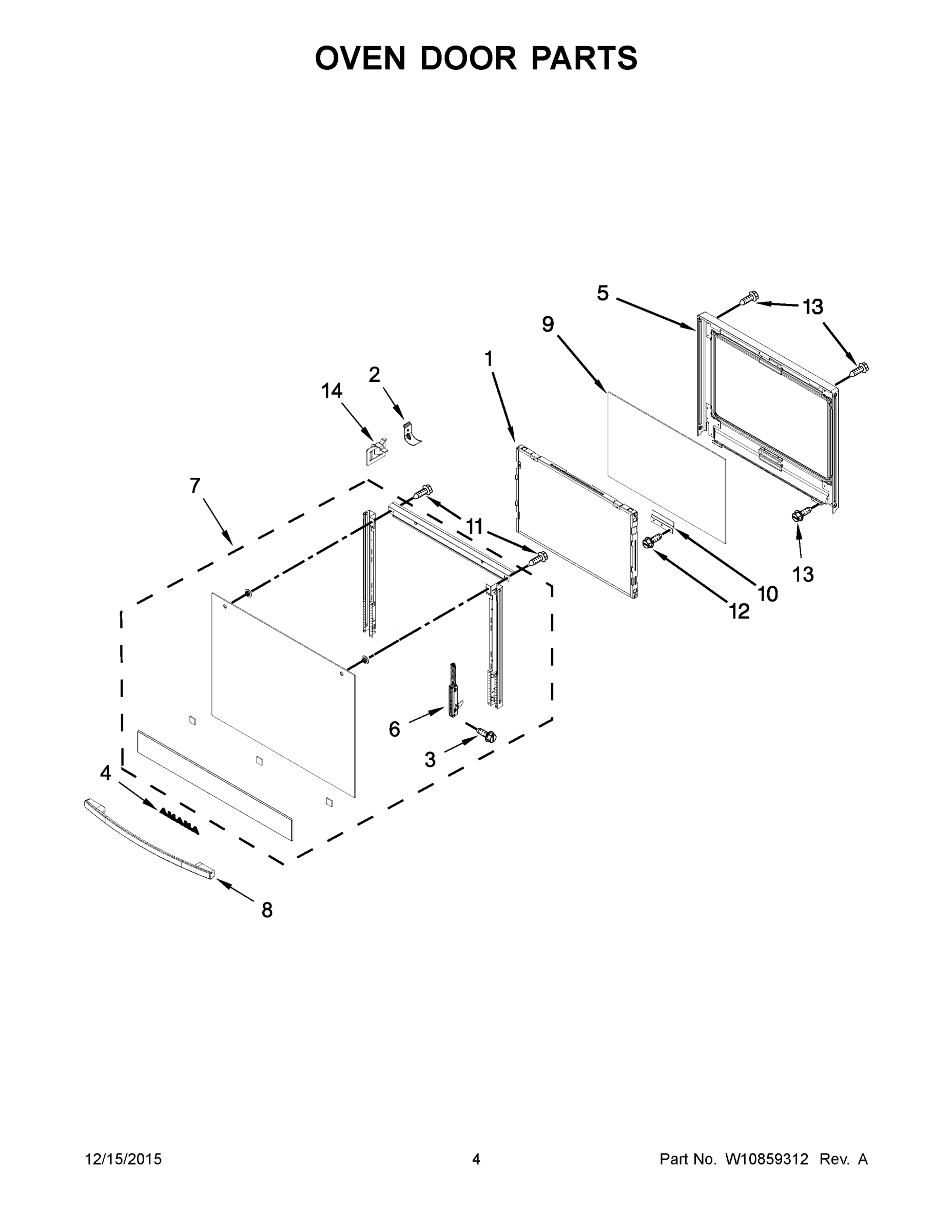 03 - OVEN DOOR PARTS