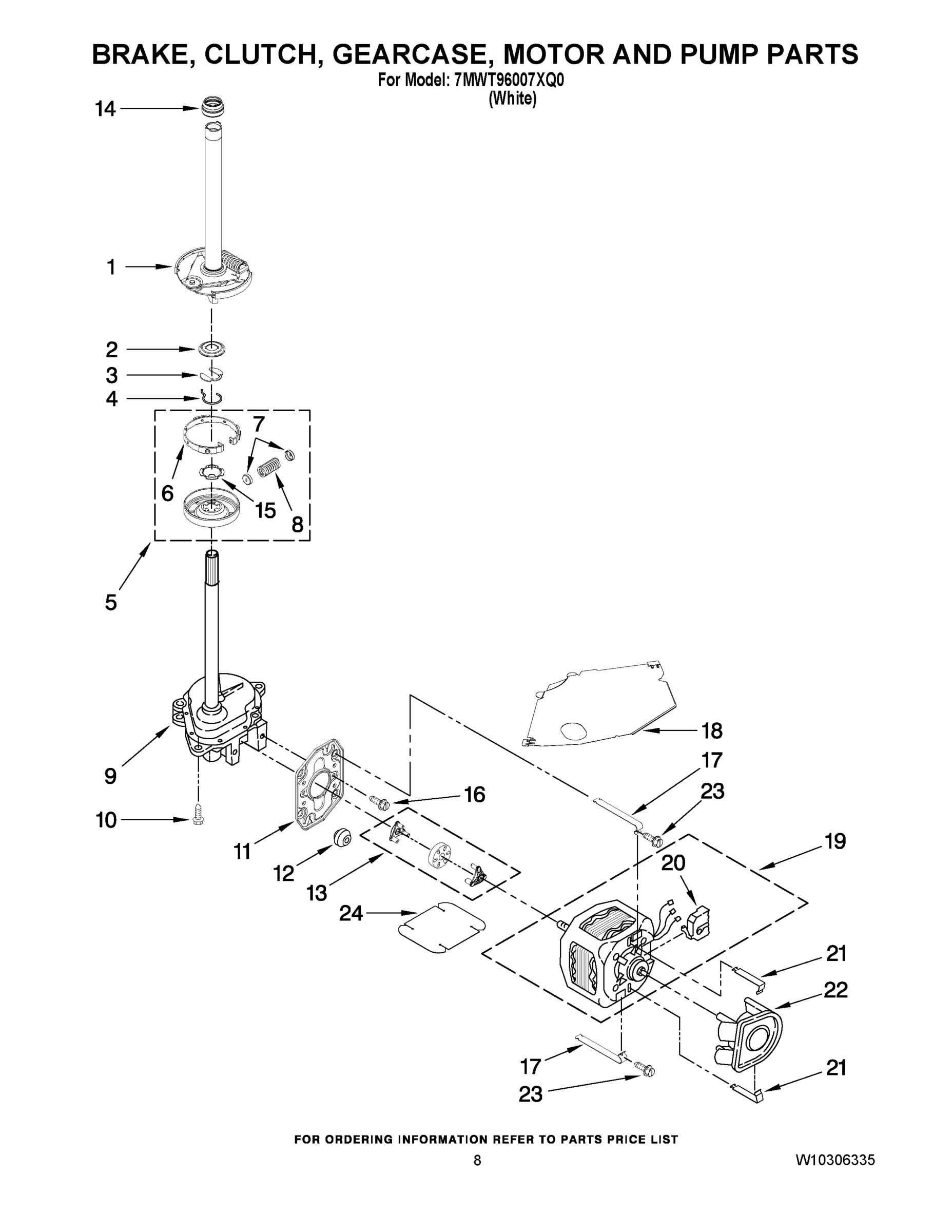05 - BRAKE, CLUTCH, GEARCASE, MOTOR AND PUMP PARTS